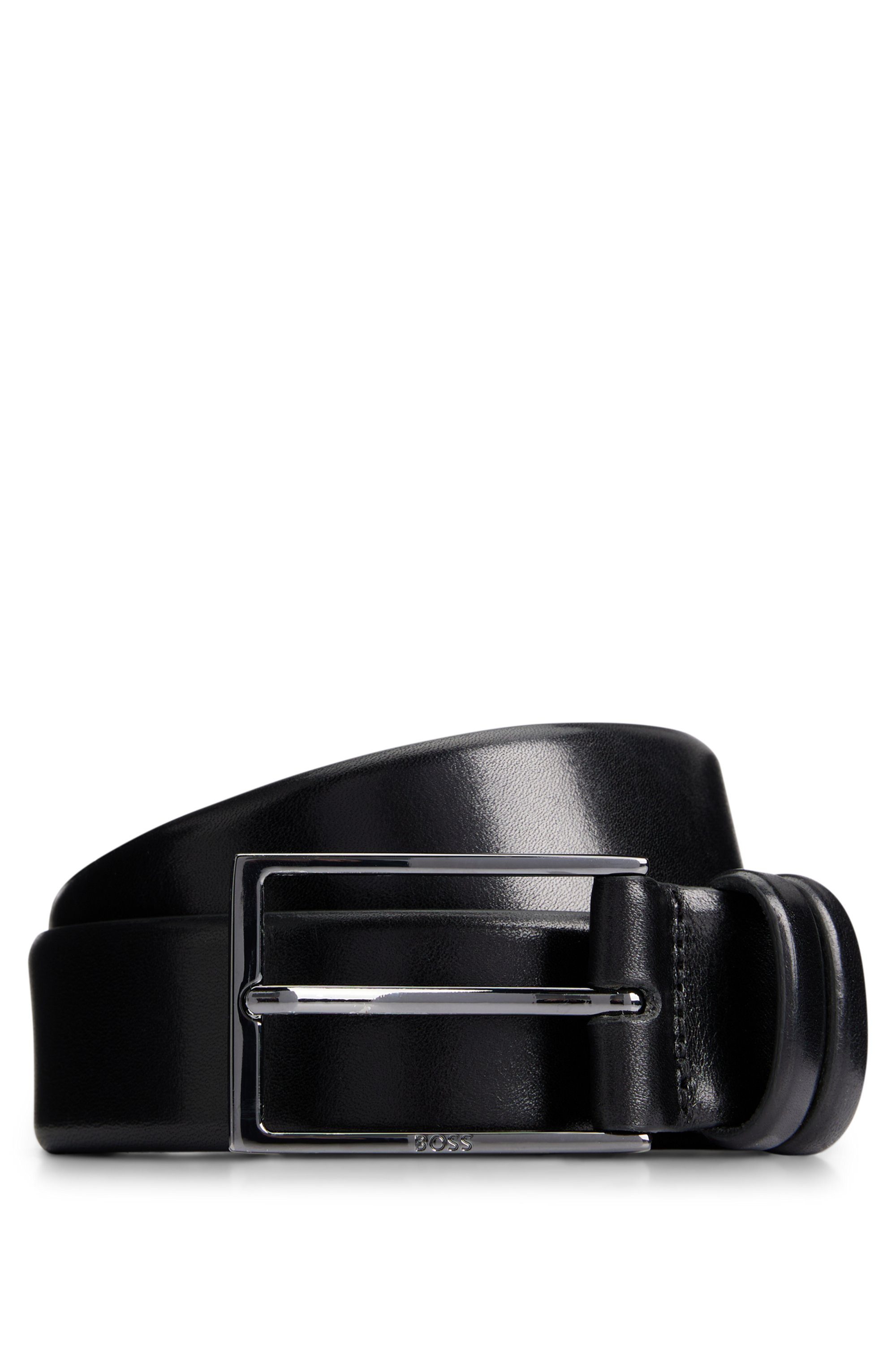 Boss Leren riem CARMELLO van gelooid leer met hugo boss logo-embossing op metalen sluiting