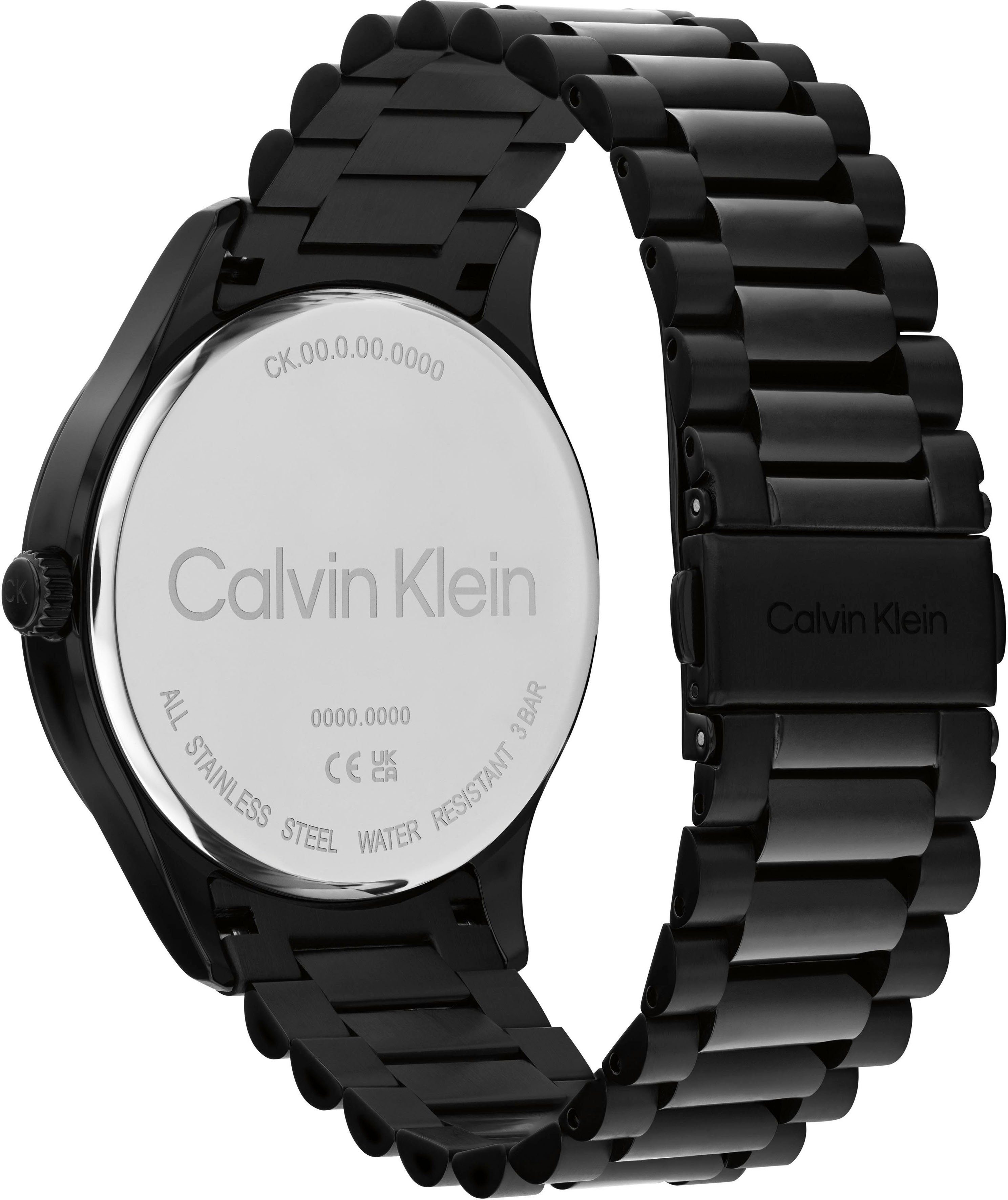 Calvin Klein Kwartshorloge Iconic Horloge, herenhorloge, mineraalglas, roestvrijstalen band