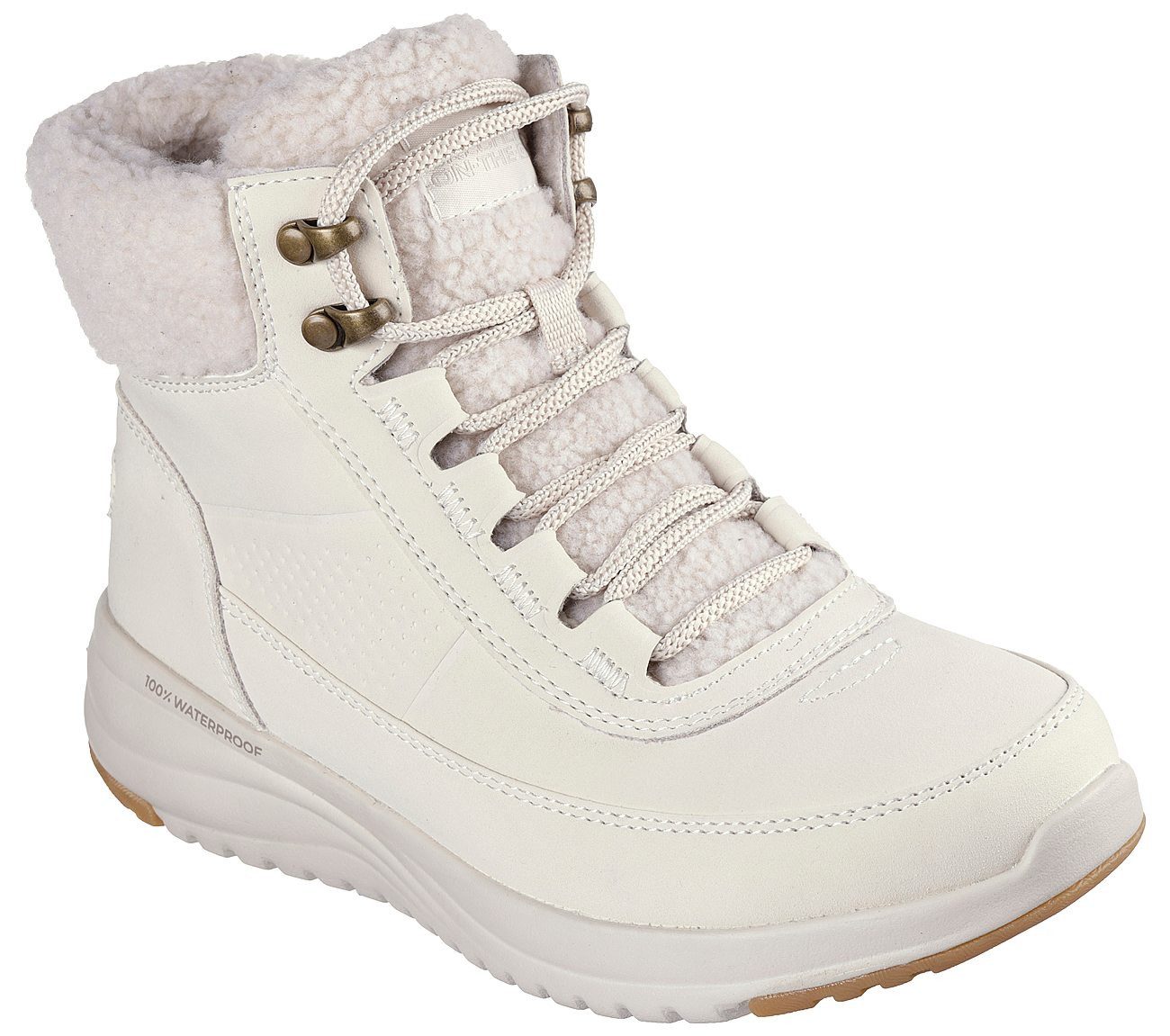 Skechers Winterlaarzen ON-THE-GO STELLAR- Veterschoenen, trekkingschoenen met ULTRA GO demping dames winterlaarsjes maat 35 EU beige