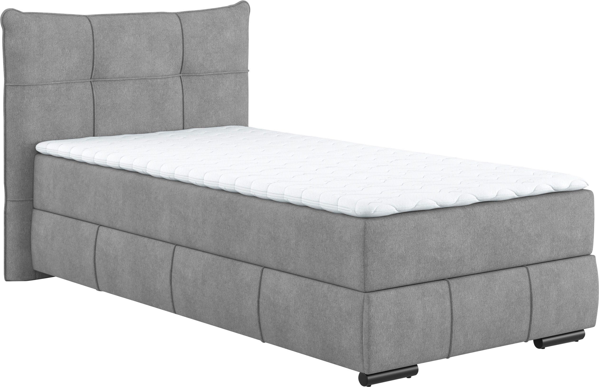 Mr. Couch Boxspring Brewdley met bedkist, incl. matras Topmatras en sierkussen, in verschillende hardheden beschikbaar