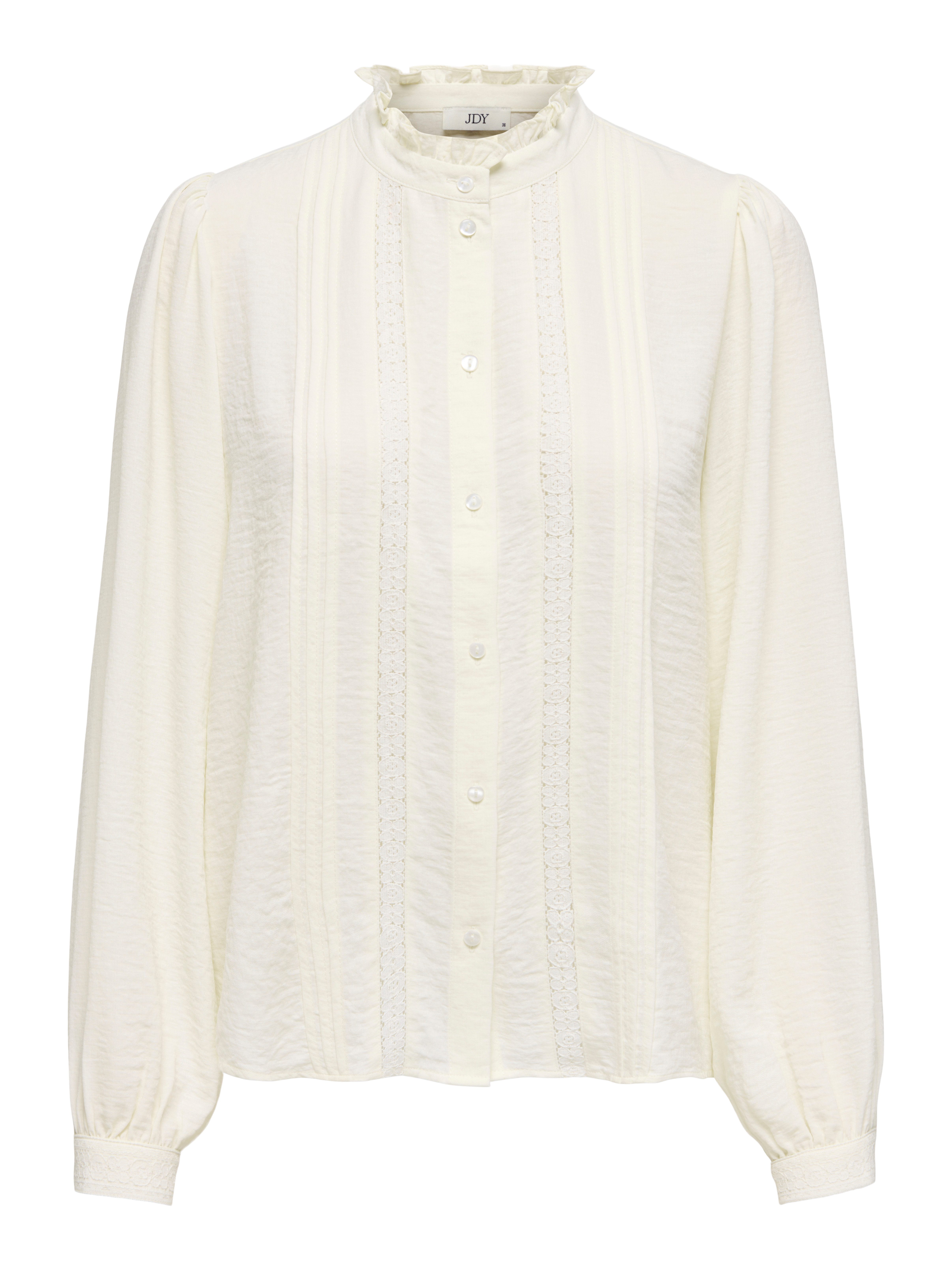 JDY Blouse met ruches JDYELLIS L/S LACE SHIRT WVN NOOS