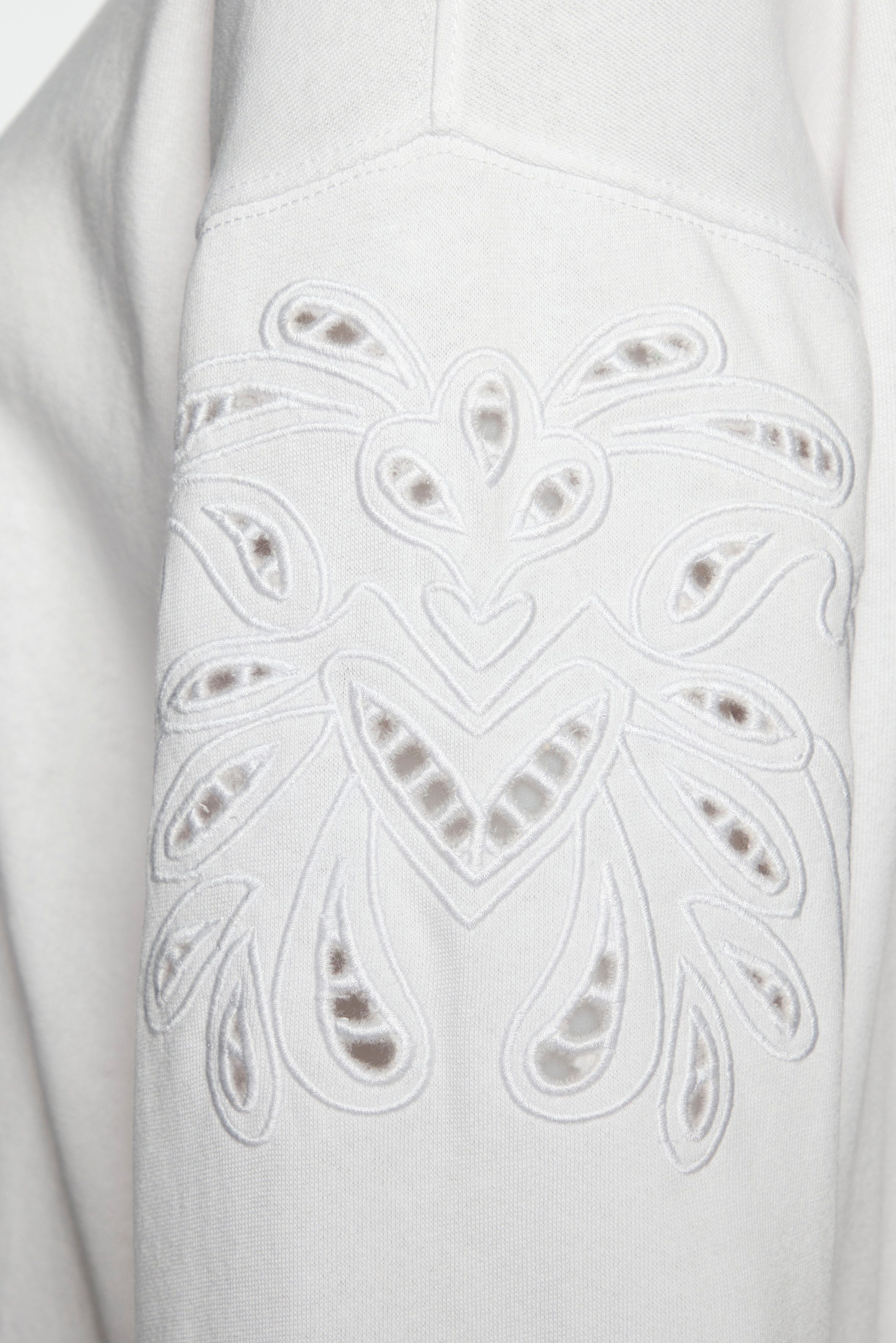 Vivance Sweatshirt met perforatieborduurwerk, zachte katoenmix