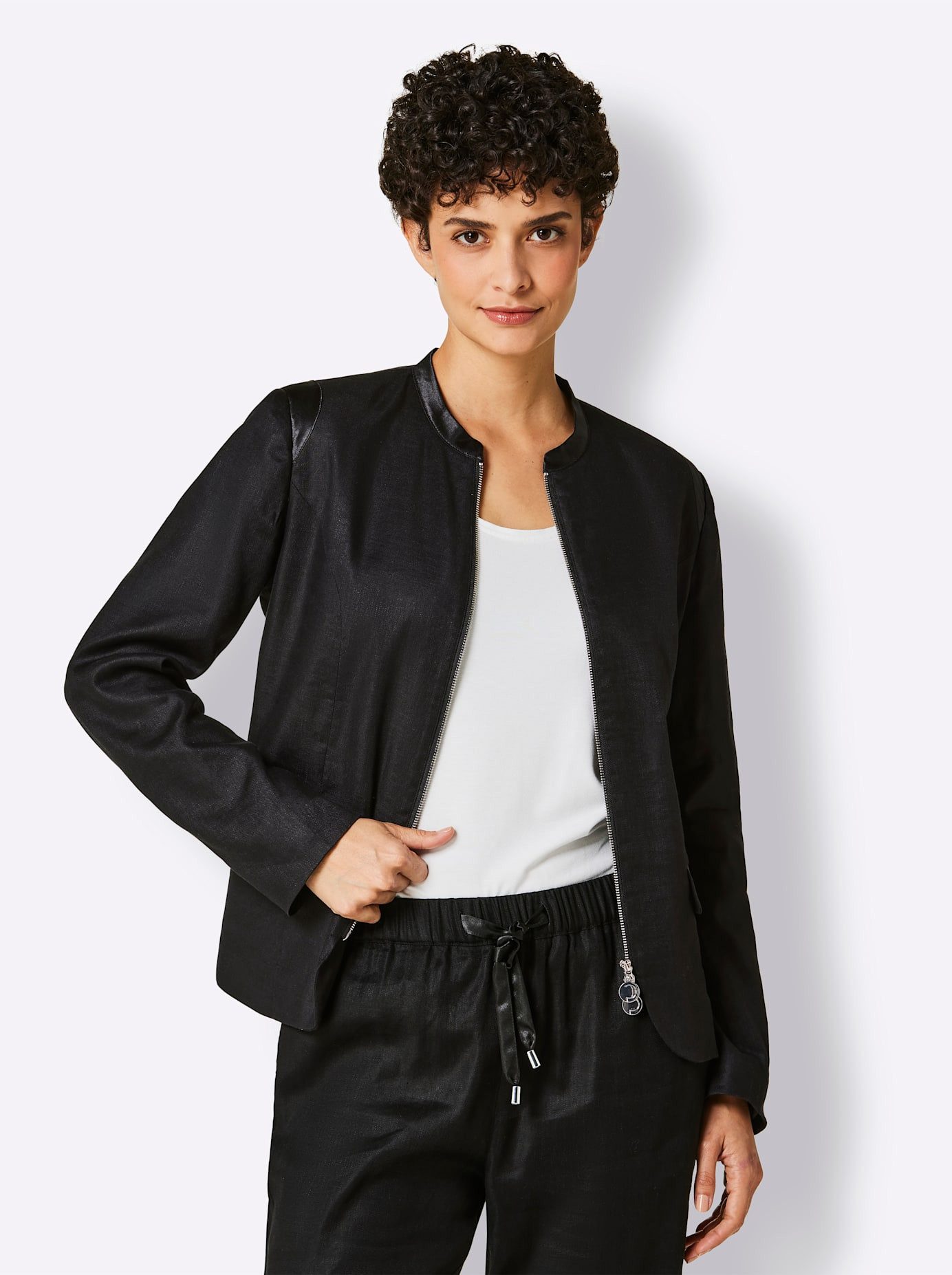 CREATION L PREMIUM Jasje Linnen-viscose blazer