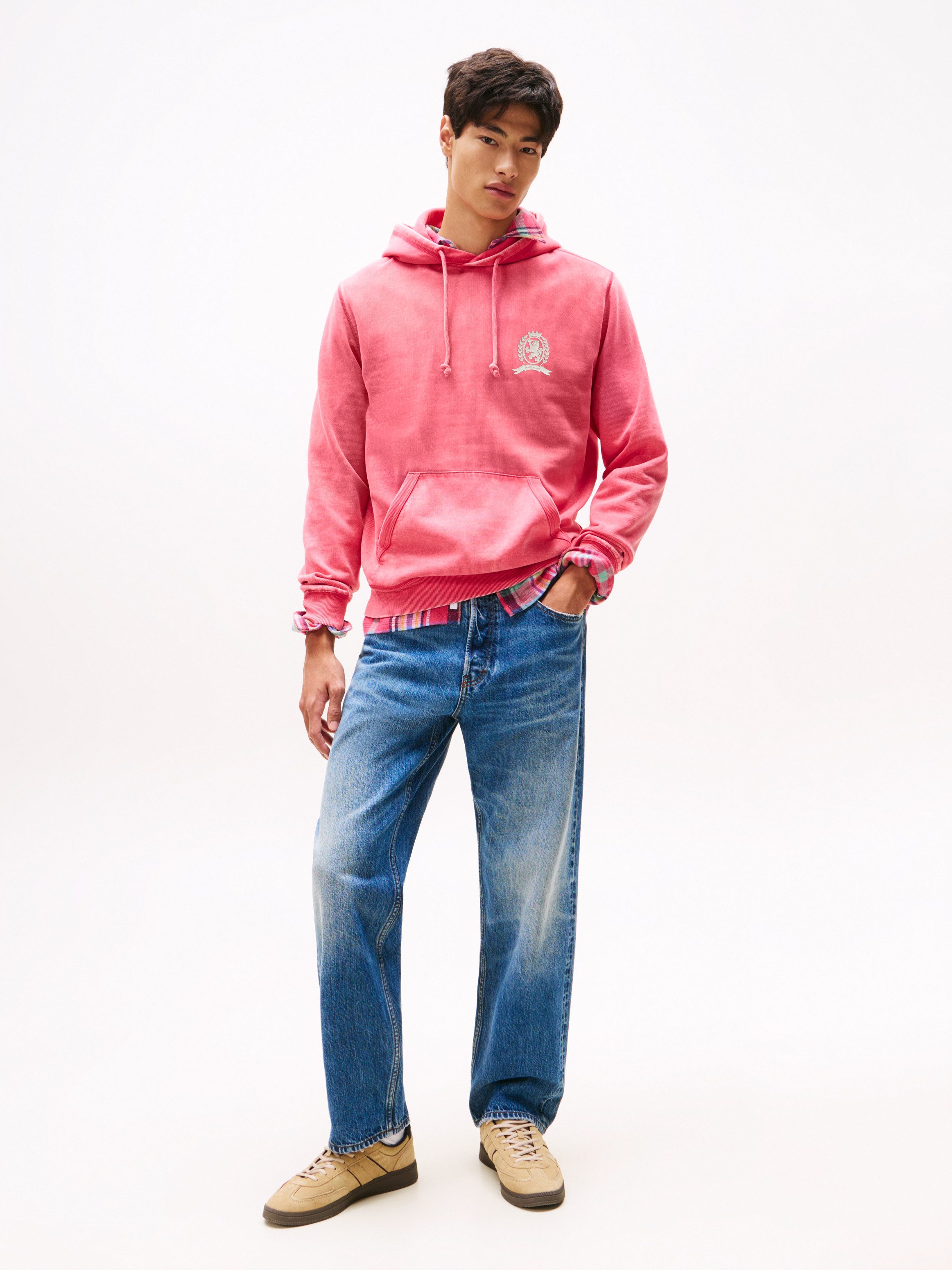 TOMMY JEANS Hoodie TJM WASHED CREST PLAY