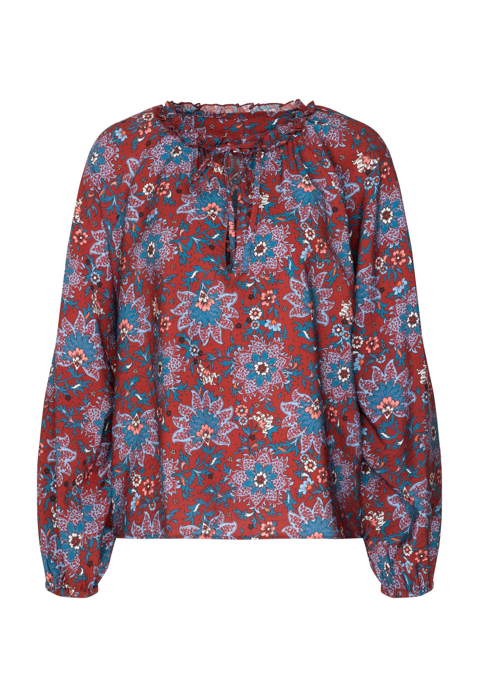 seidensticker Klassieke blouse Zwarte roos Tuniek print