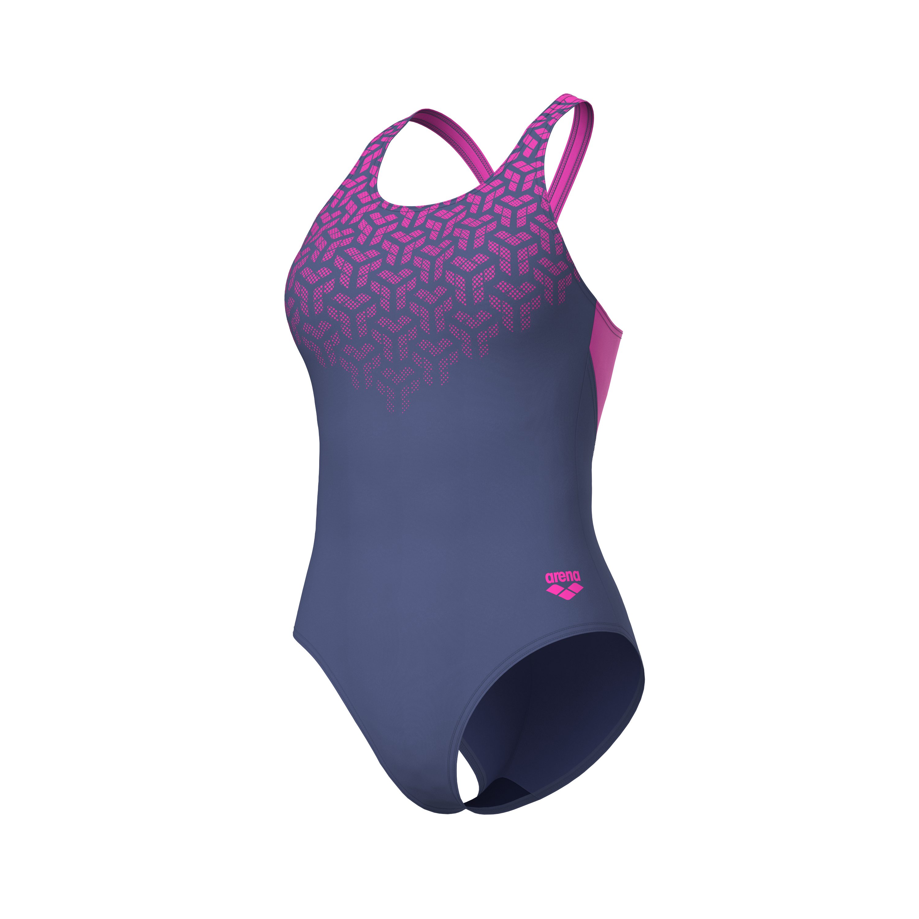 Arena Badpak WOMEN'S ARENA KIKKO V SWIMSUIT V BACK GRAPHIC (1 stuk)