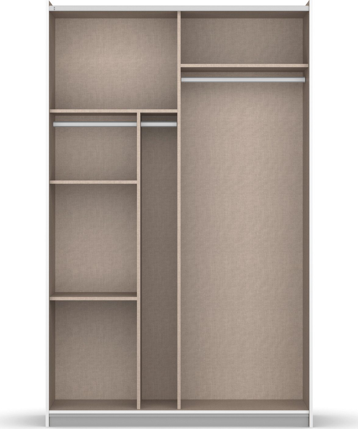 rauch Zweefdeurkast Kledingkast kast garderobe REFLECT inclusief praktische binneninrichting met veel opbergruimte made in germany