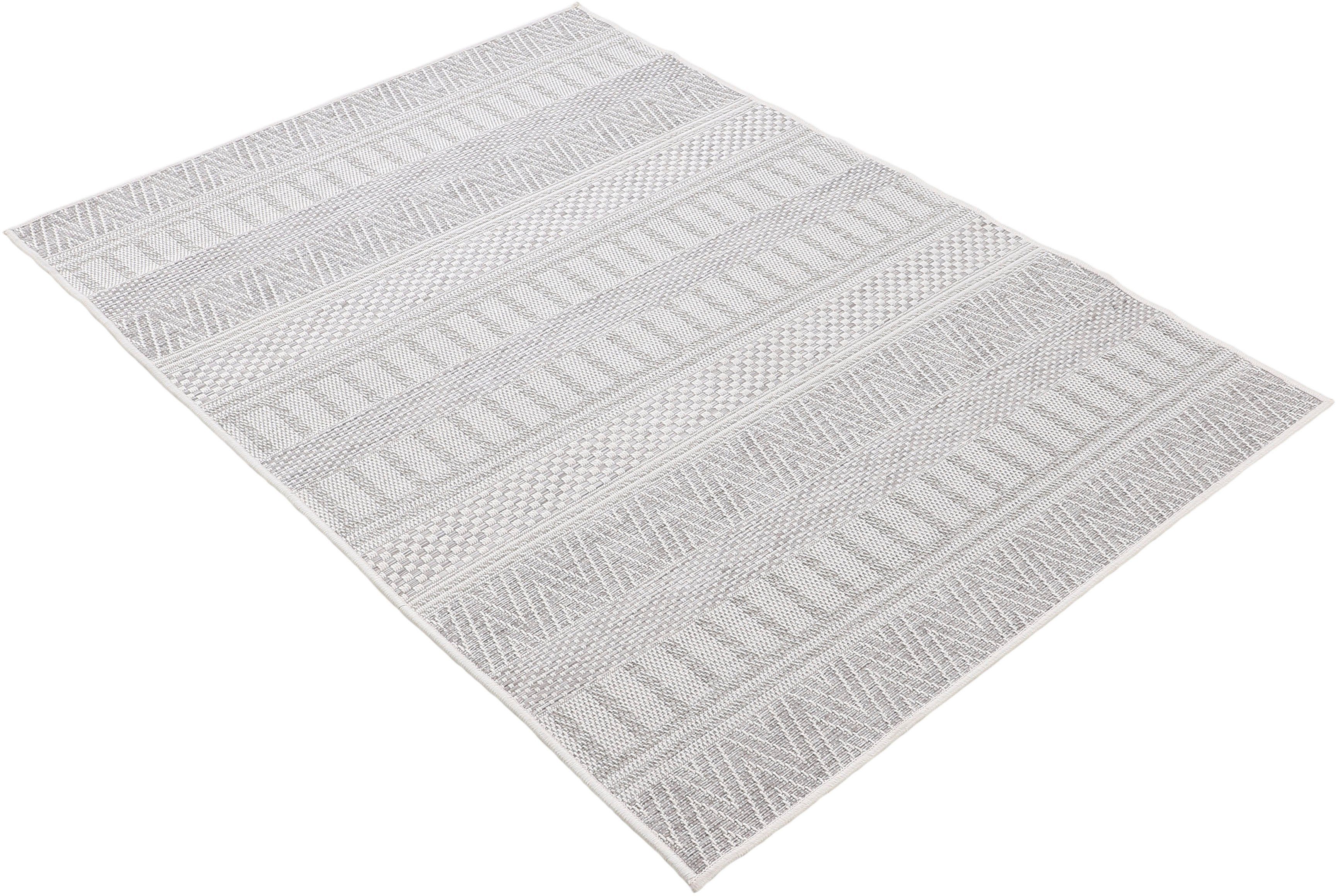 carpetfine Vloerkleed Boho 100 robust vlakweefsel, sisal look, uv-bestendig, buitenruimte