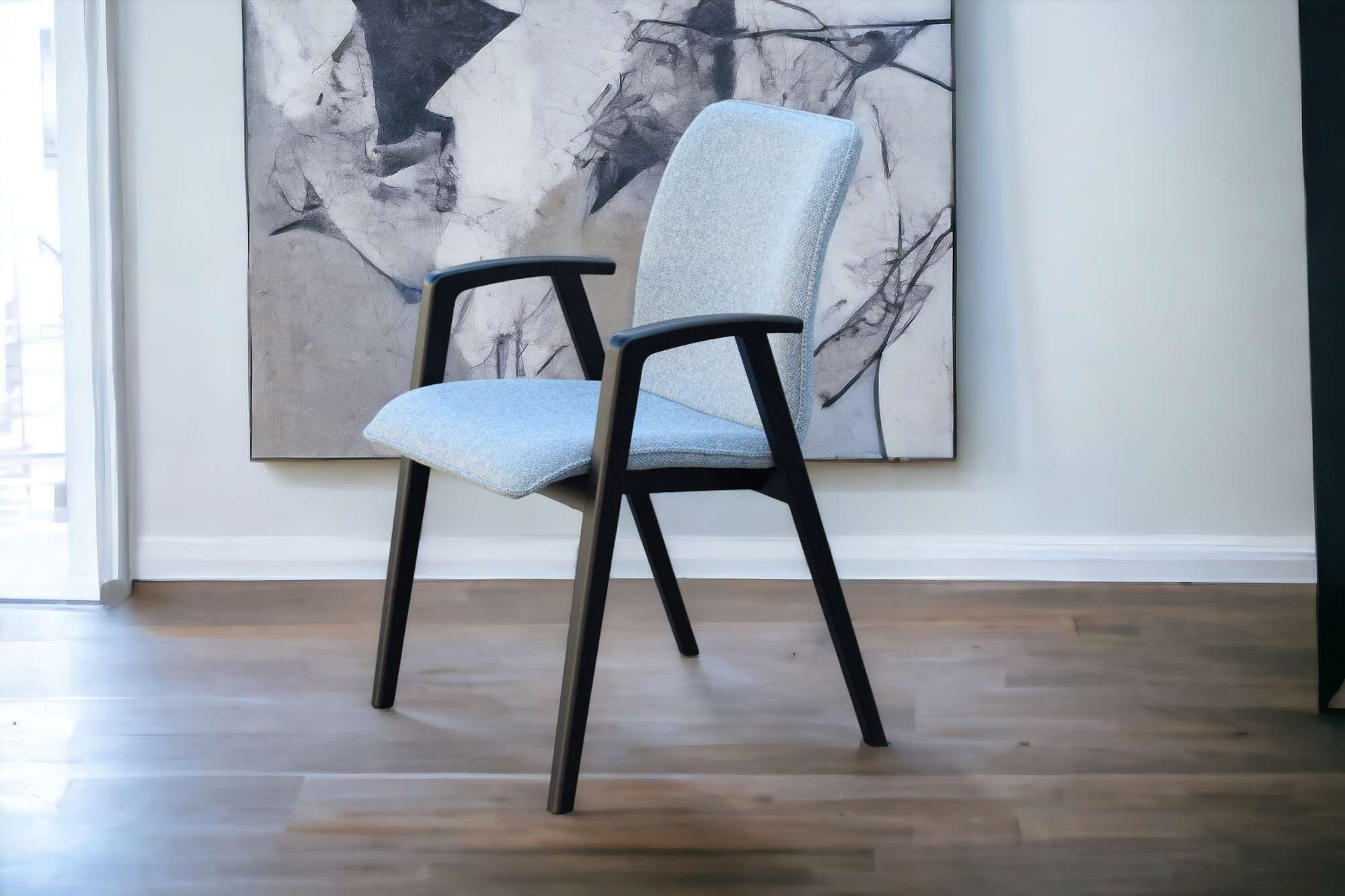 Home affaire Stoel met armleuningen Loreen eetkamerstoel, gestoffeerde stoel, woonstoel, eetstoel met armleuningen (set, 2 stuks)
