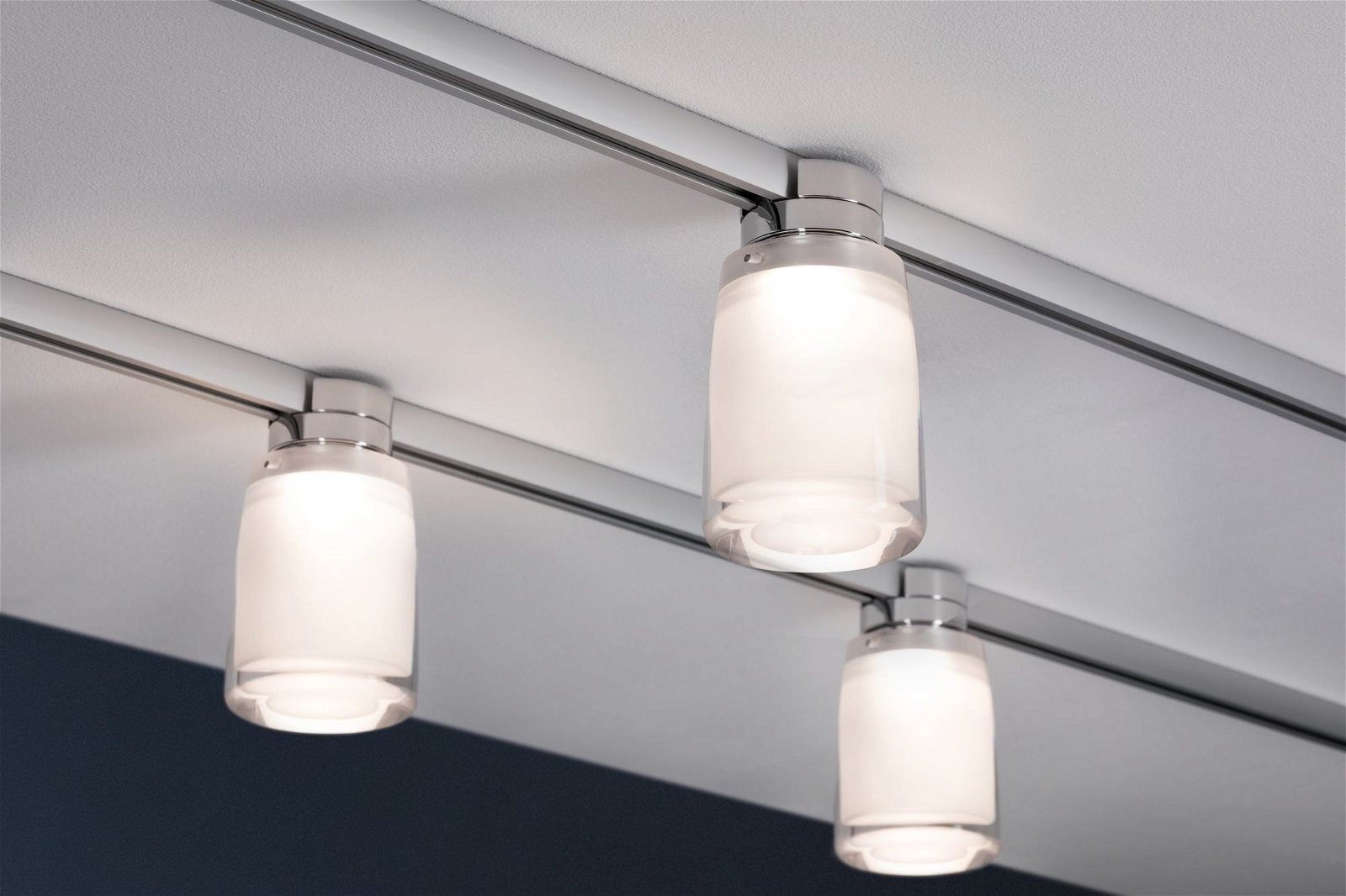 Paulmann Railsysteem-lampen URail rail spot Safira 350lm 4,9W 2700K 230V Chroom, Helder, Satin (1-delig)