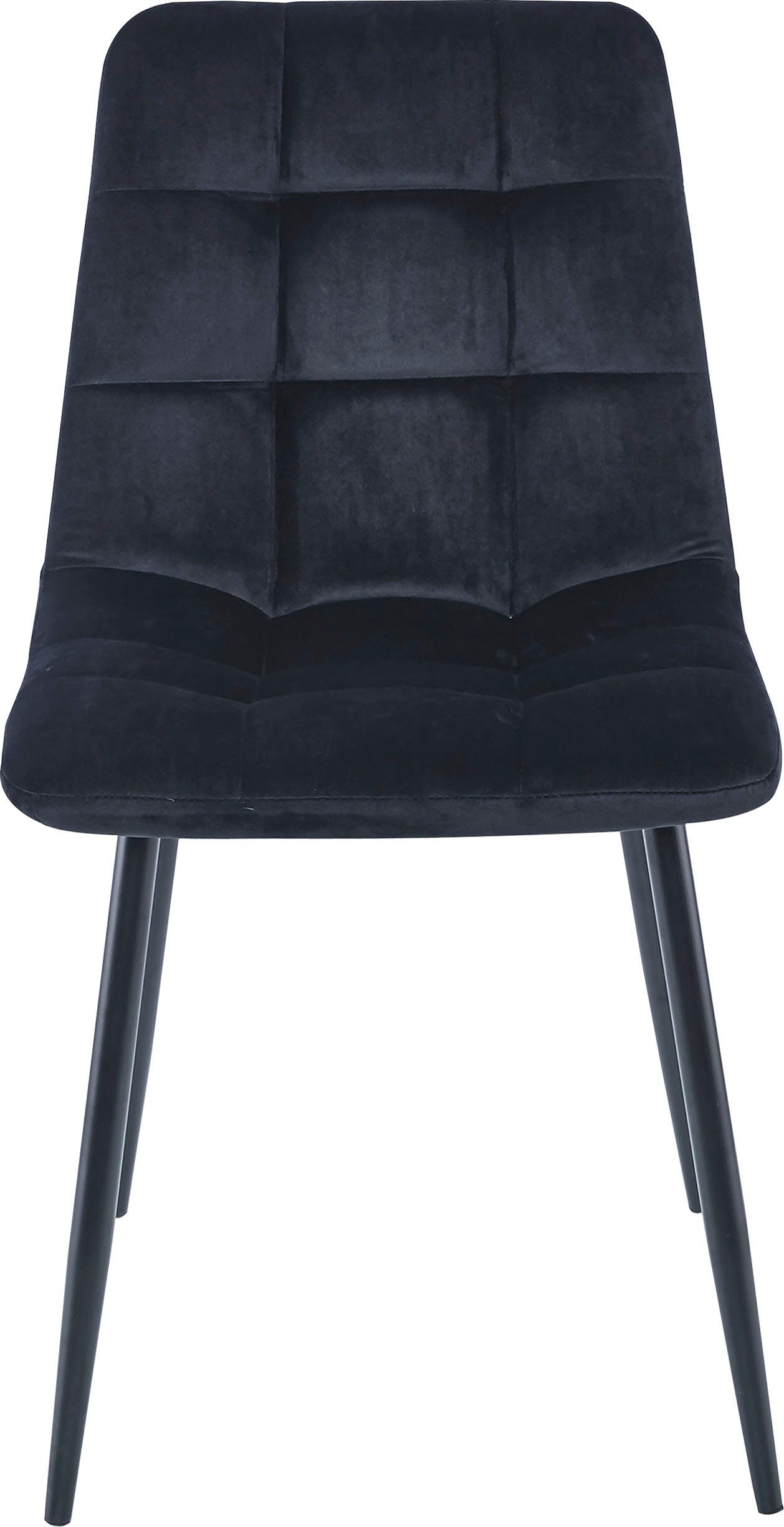 Homexperts Eetkamerstoel Kelly Bekleding in fluwelen stof, keukenstoel (set, 2 stuks)