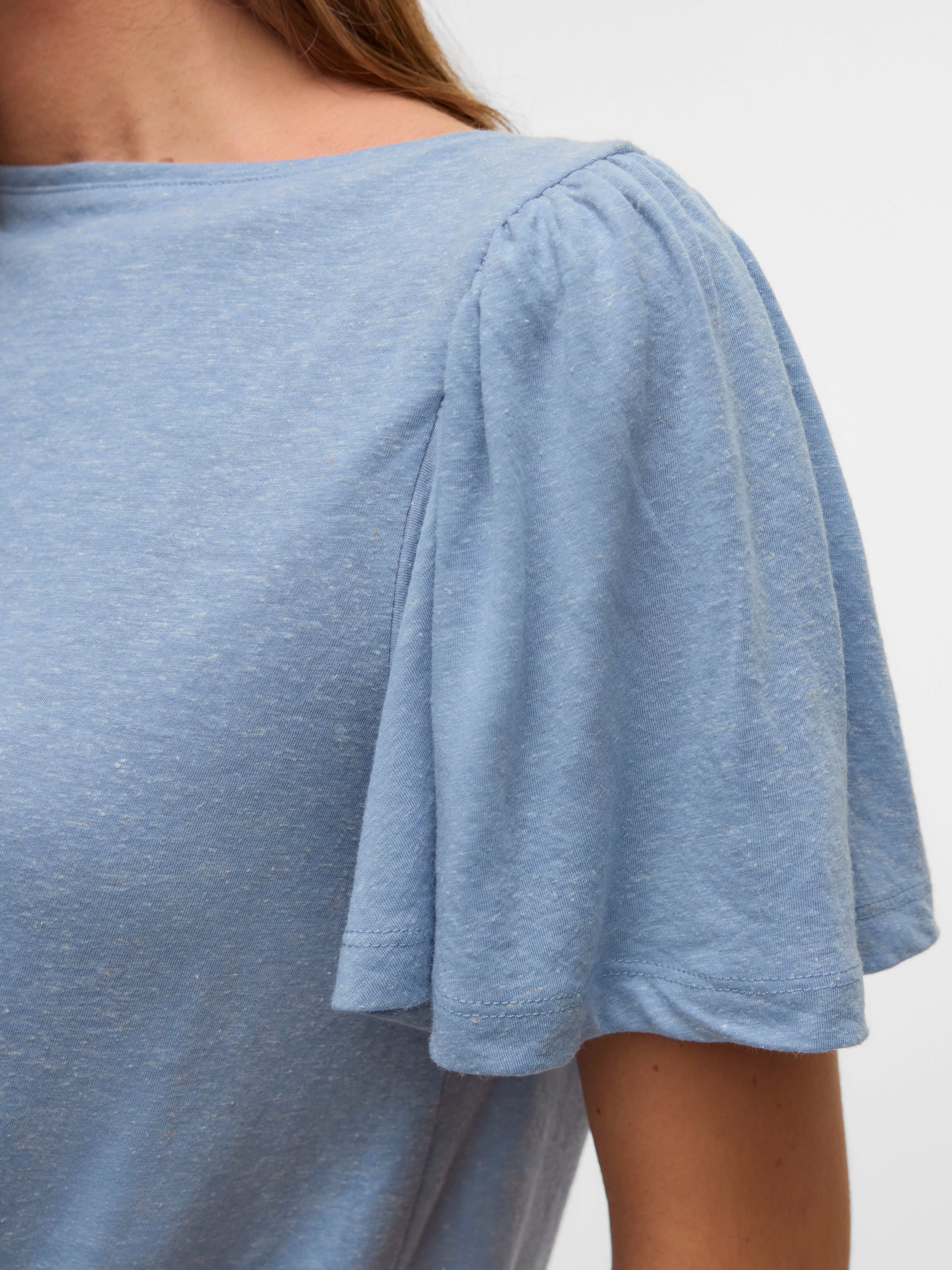 Vero Moda Shirt met korte mouwen VMPALOMA ONELLA SS BOATNECK TOP VMA NOOS