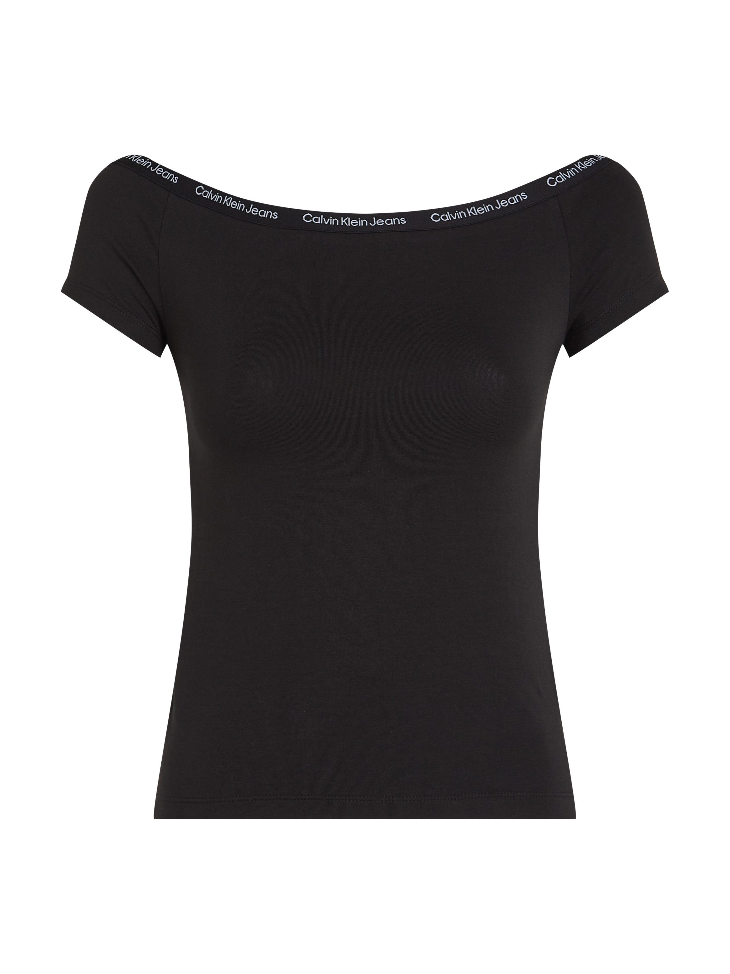 Calvin Klein T-shirt LOGO ELASTIC BARDOT TOP