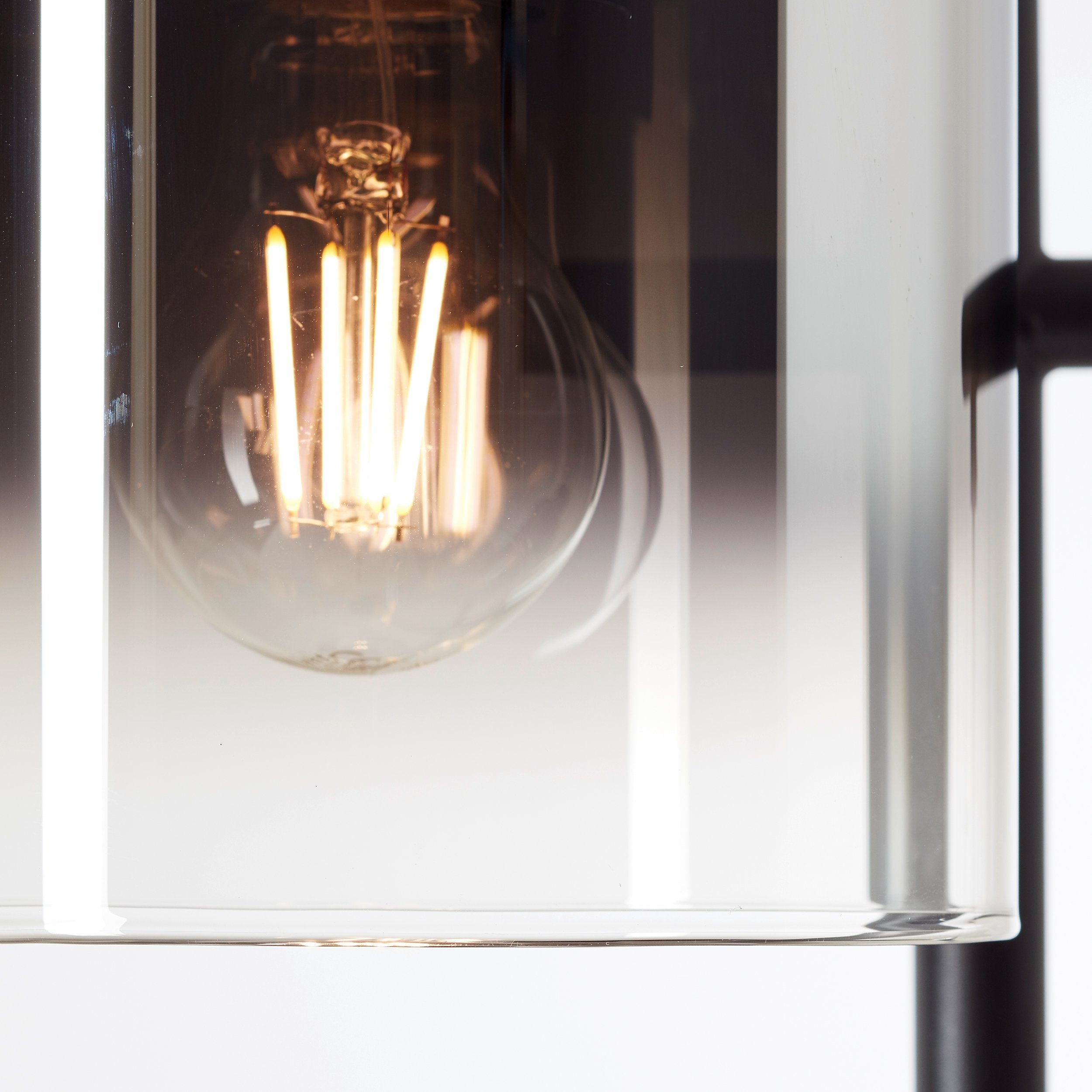 Brilliant Leuchten Staande lamp Simonis 152 cm hoogte, ø 46 cm, 3 x e27, max. 52 w, metaal/glas (1 stuk)