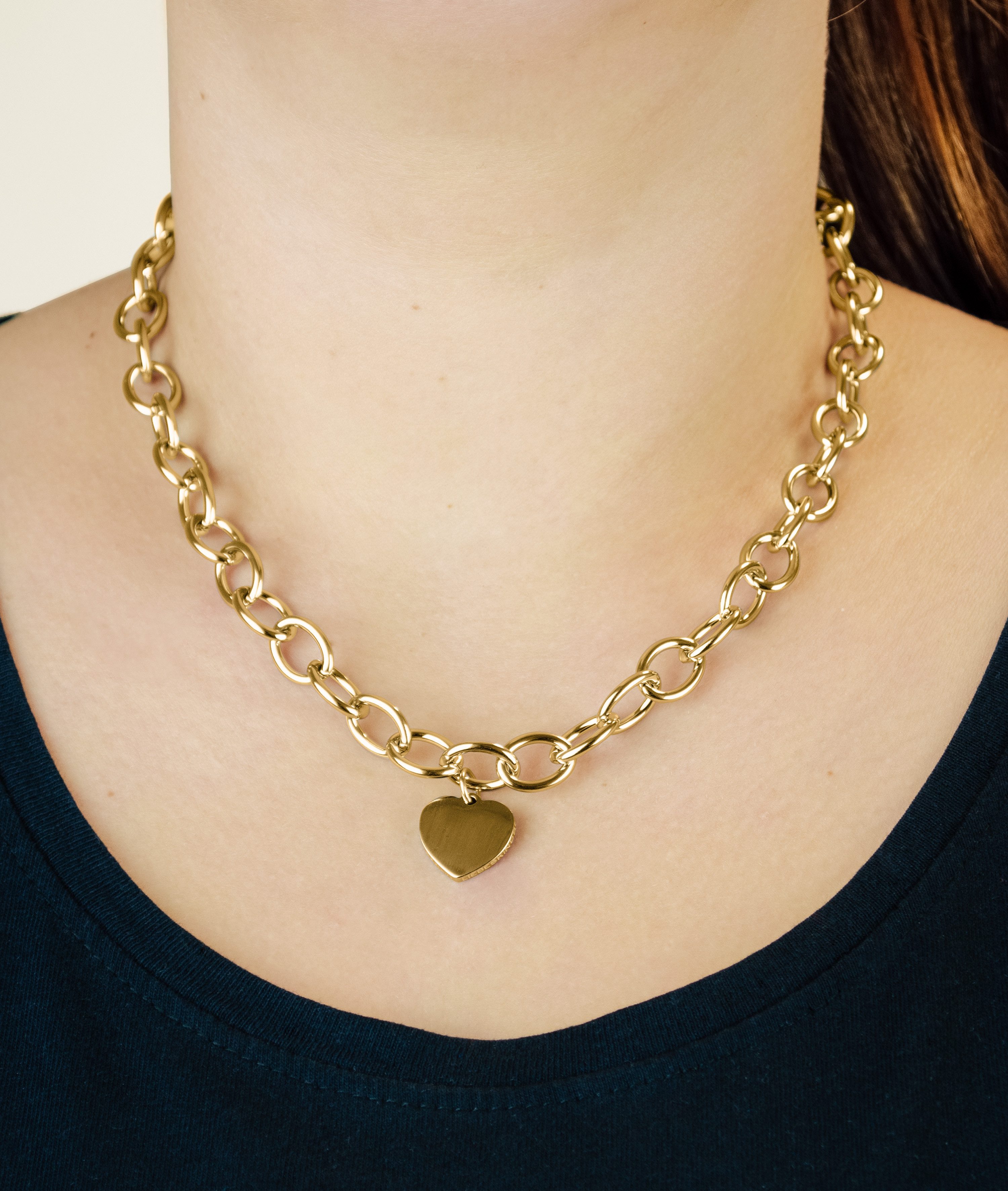 Liebeskind Berlin Ketting met hanger Sieraden RVS My Heart Hart LJ-1606 LJ-1607 LJ-1608 LJ-1609
