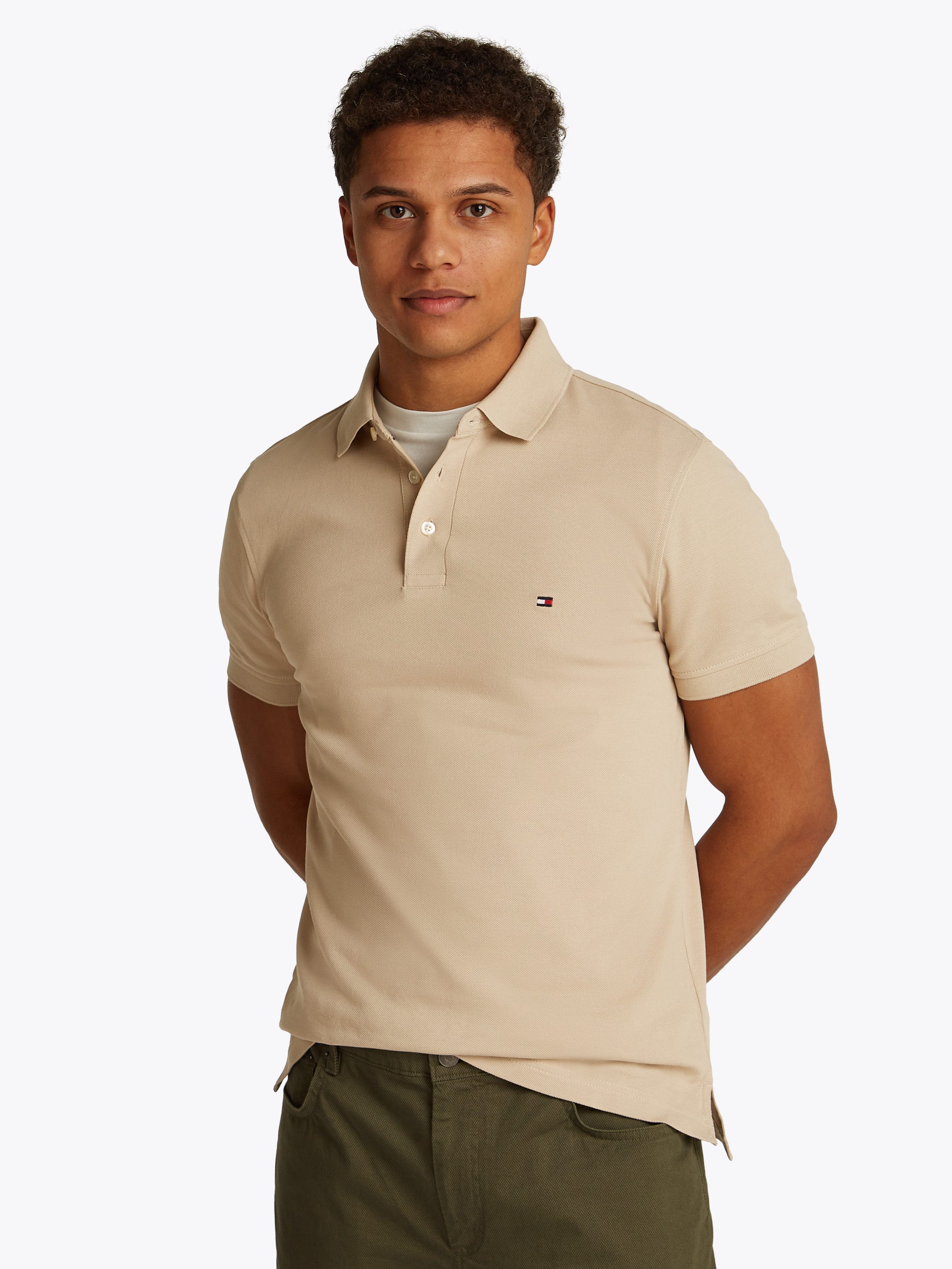 Tommy Hilfiger Poloshirt 1985 SLIM POLO hoogwaardige katoen-piqué kwaliteit