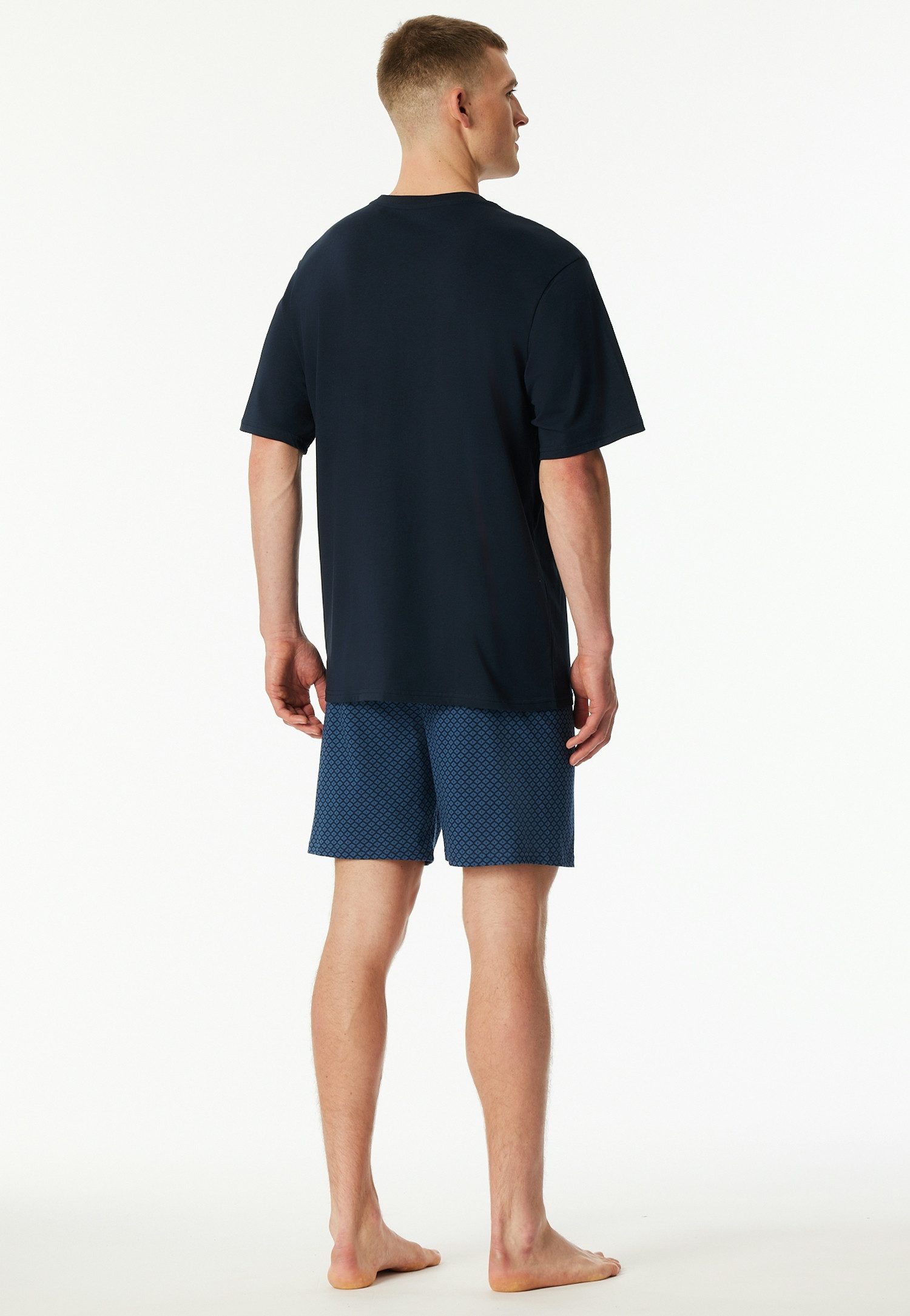 Schiesser Shortama Comfort Essentials met opgestikte borstzak (2-delig)