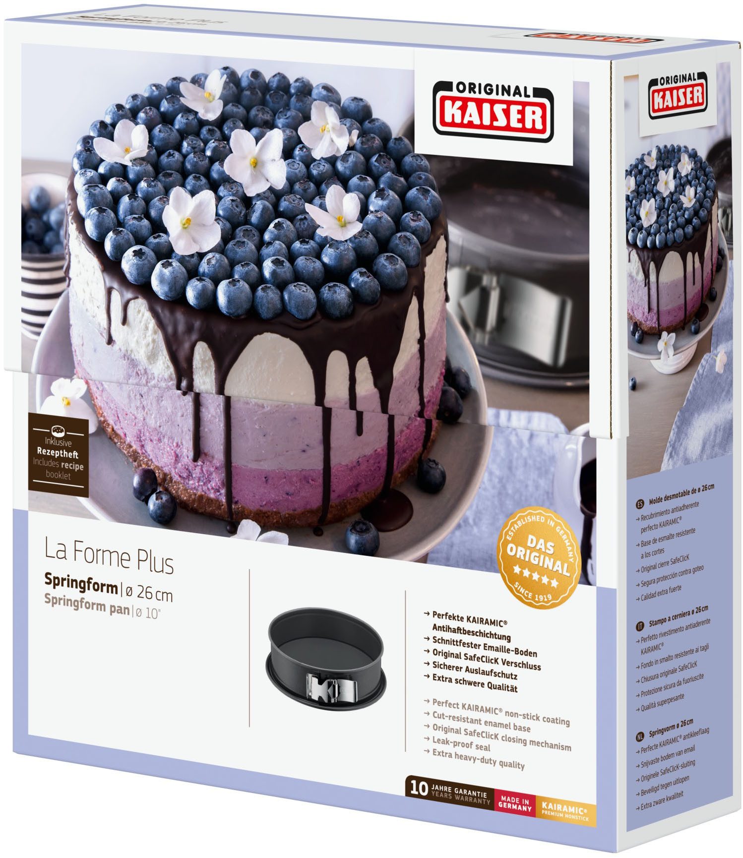 Kaiser Backformen Springvorm La Forme Plus snijvast, ovenbestendig, lekvrij, made in germany