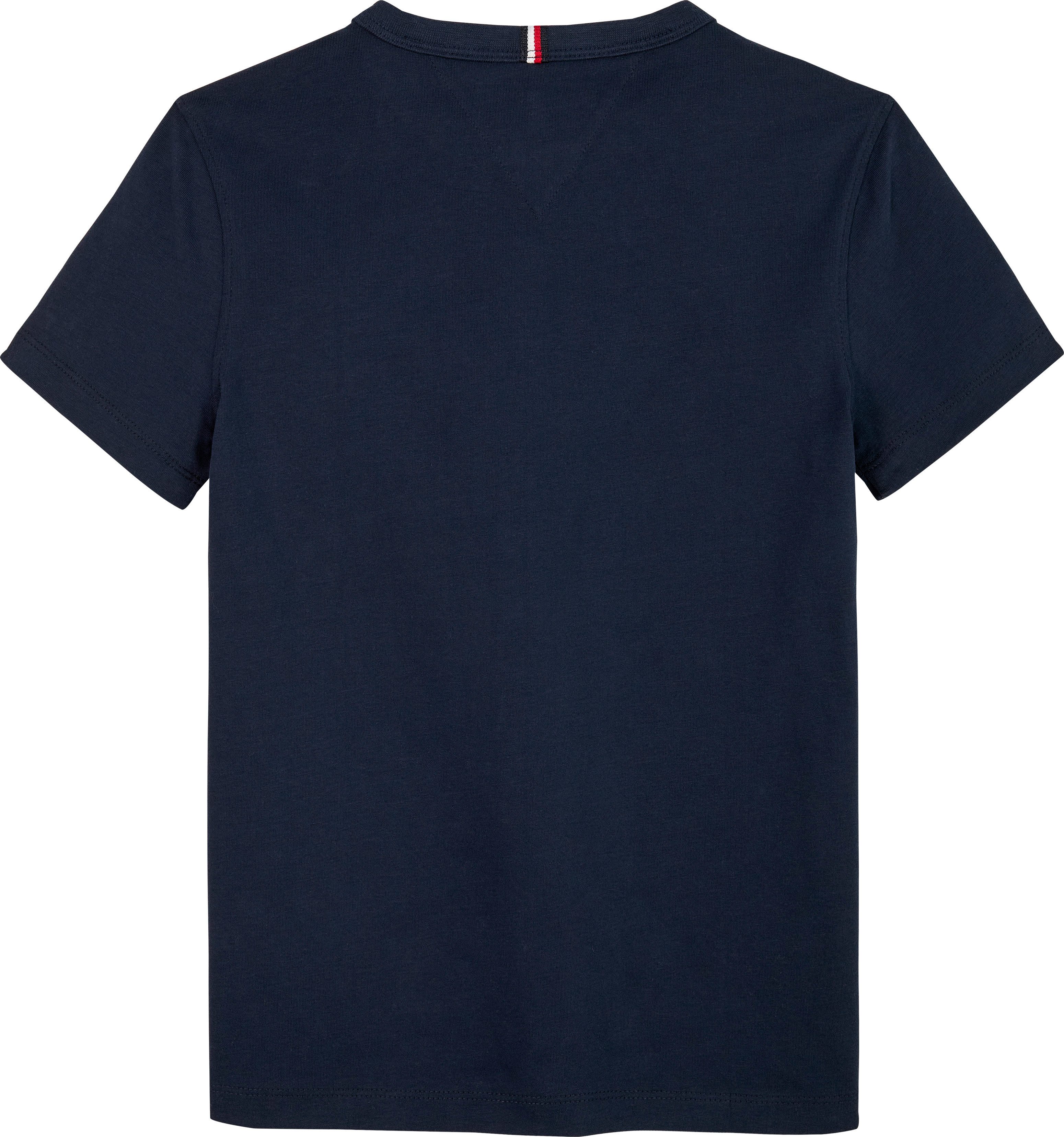 Tommy Hilfiger T-shirt CURVED HILFIGER GRAPHIC TEE SS voor kinderen tot 16 jaar, grote logo-print
