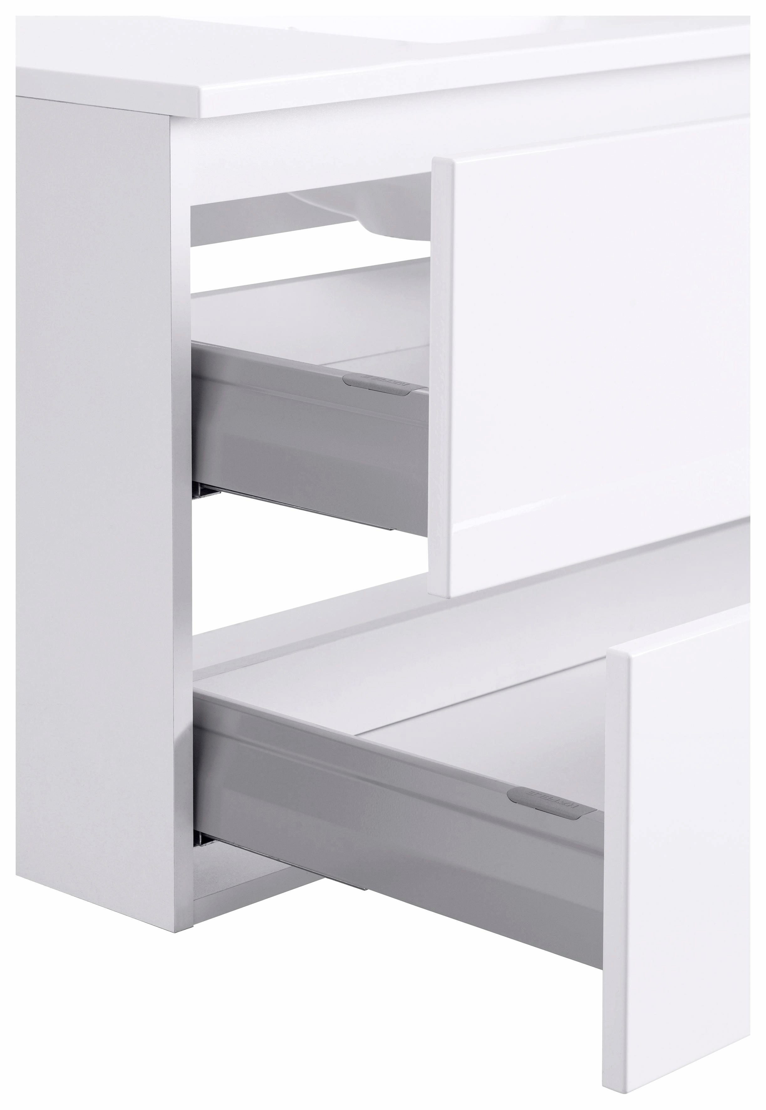 welltime Wastafelonderkast Ravenna Badkamermeubel wastafelonderkast inclusief wasbak, breedte 100 cm, soft-closetechniek