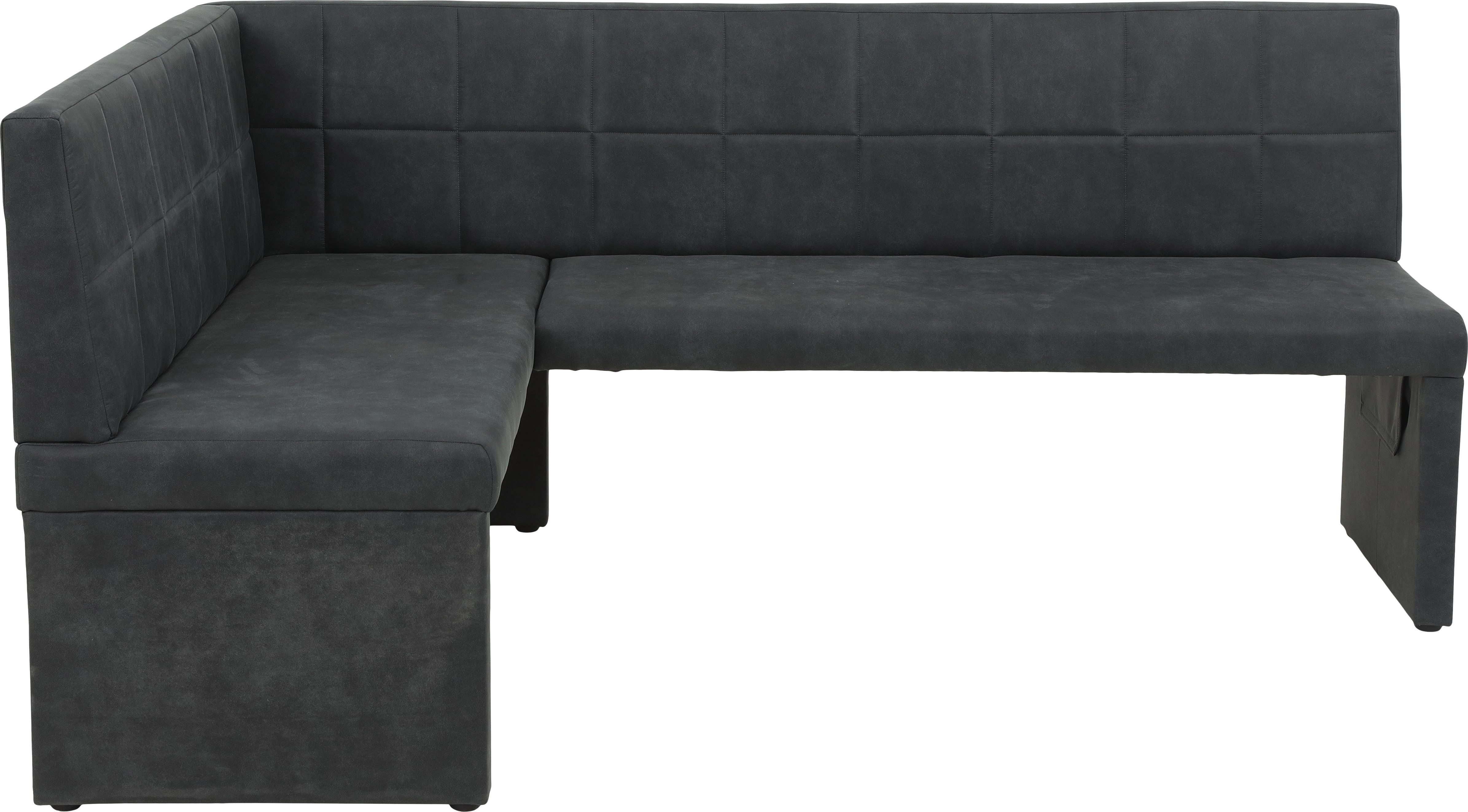 HELA Eethoek Spree Eettafel 140x90 cm met dikke rand, microvezel bekleding(4-delig)