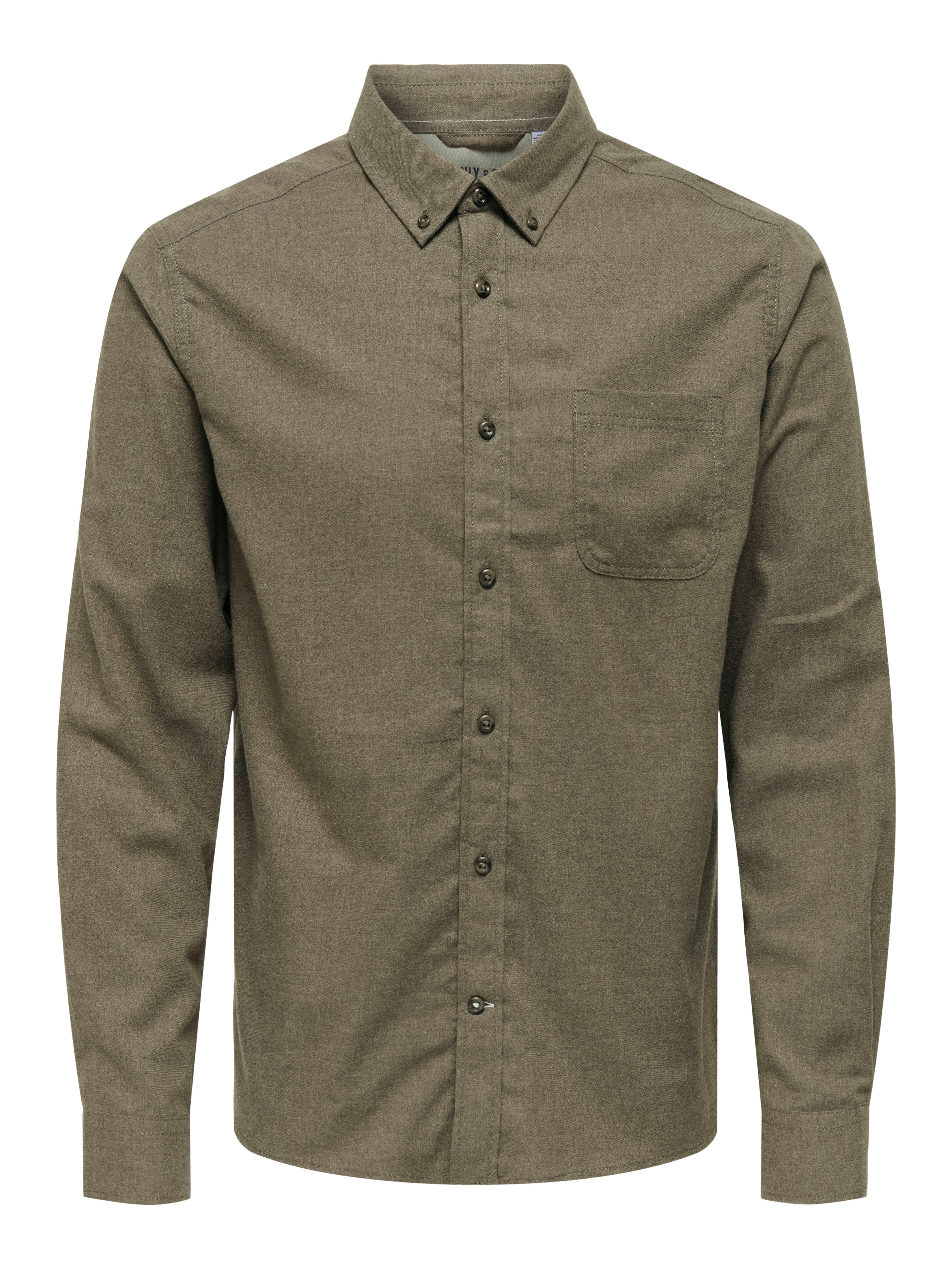 ONLY & SONS Overhemd met lange mouwen ONSROAD LIFE REG MELANGE LS SHIRT NOOS