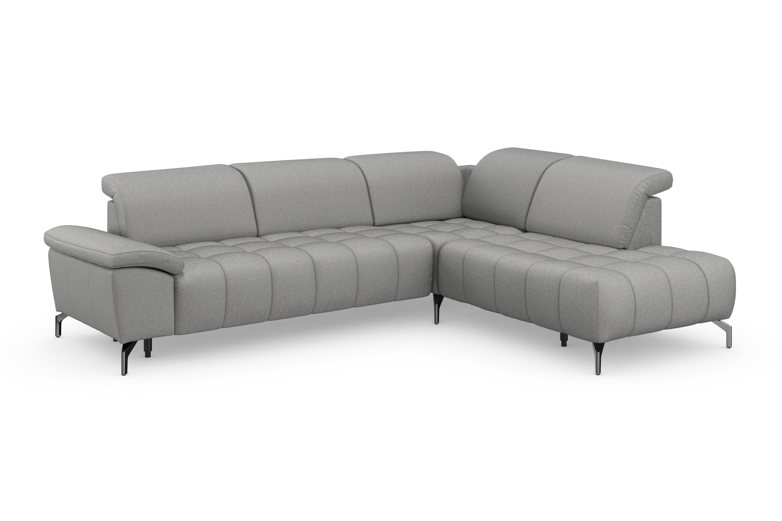 sit&more Hoekbank Cool L-vorm naar keuze met verstelbare hoofdsteun en uittrekzitting motorisch