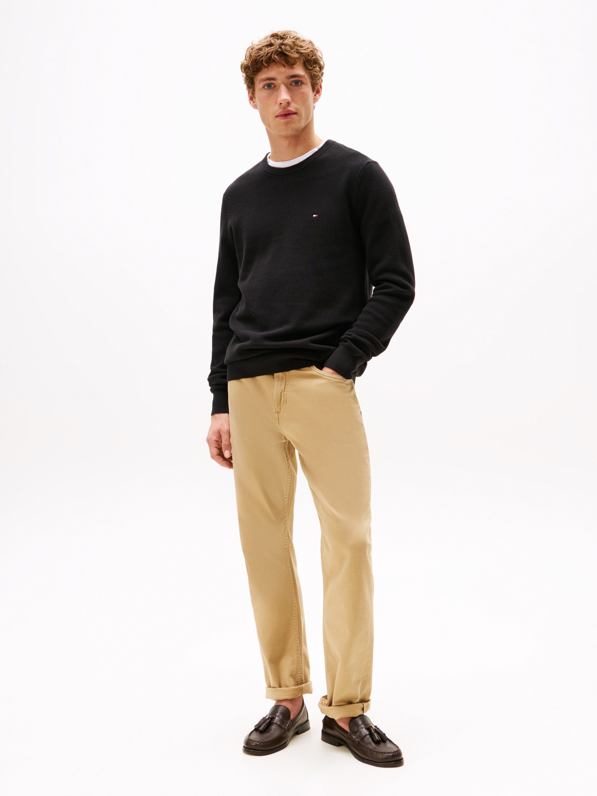 Tommy Hilfiger Trui met ronde hals ESSENTIAL STRUCTURE CREW NECK