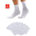 h.i.s basic sokken met ingebreide symbolen (10 paar) wit