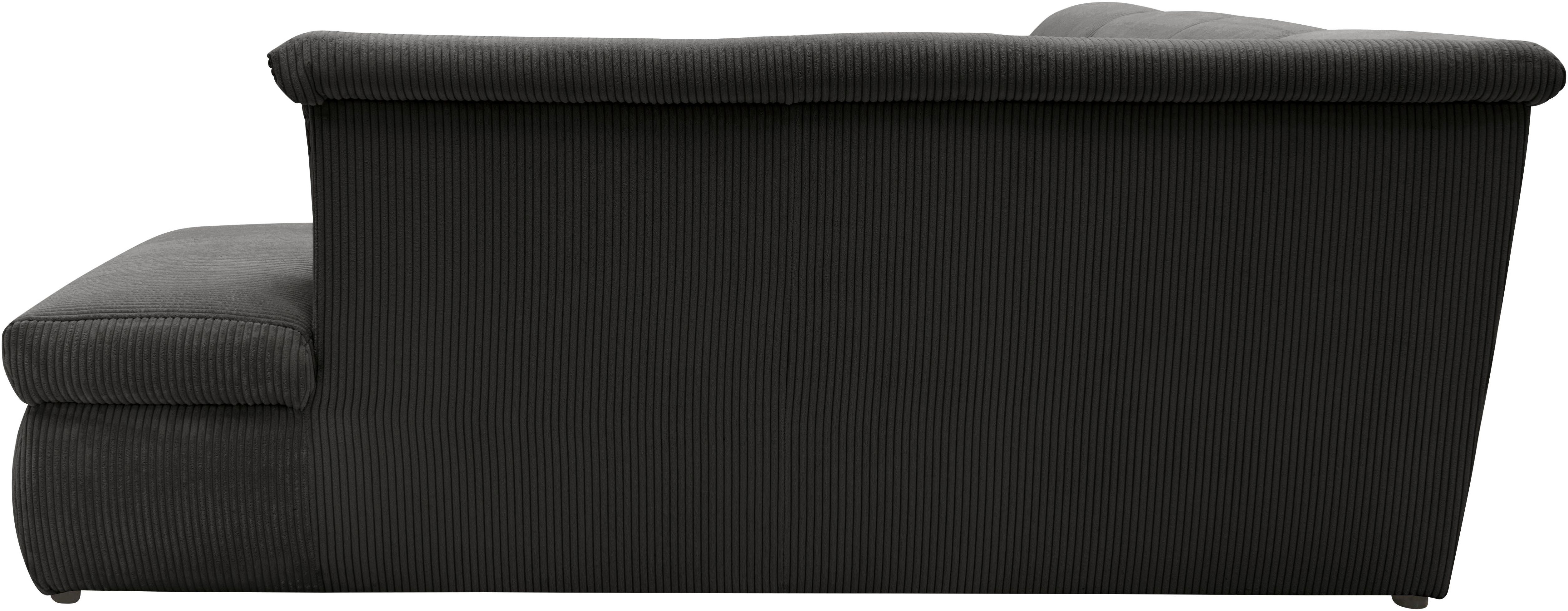 DOMO collection Zithoek Moric U-vorm ook in cord in xxl-formaat, naar keuze met slaapfunctie en verstelbare armleuning