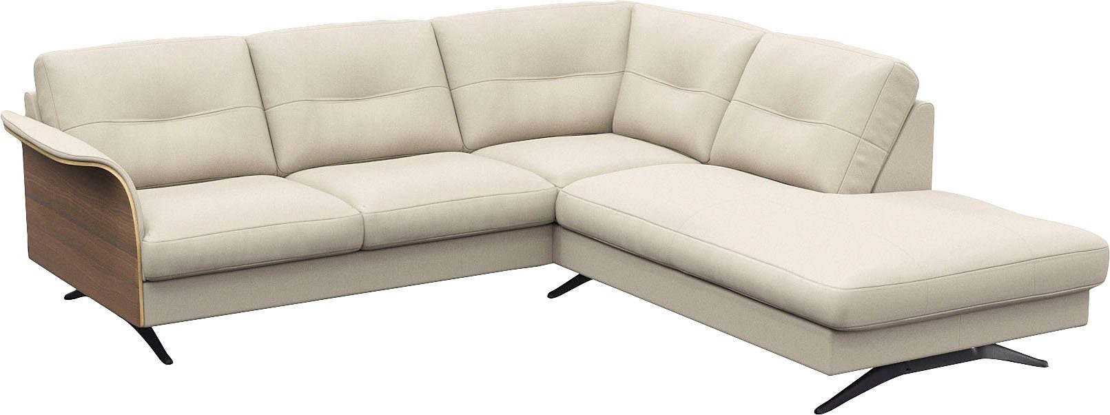 FLEXLUX Hoekbank Glow, super comfortabel door hoogwaardige zitconstructie met binnenvering, L-vorm