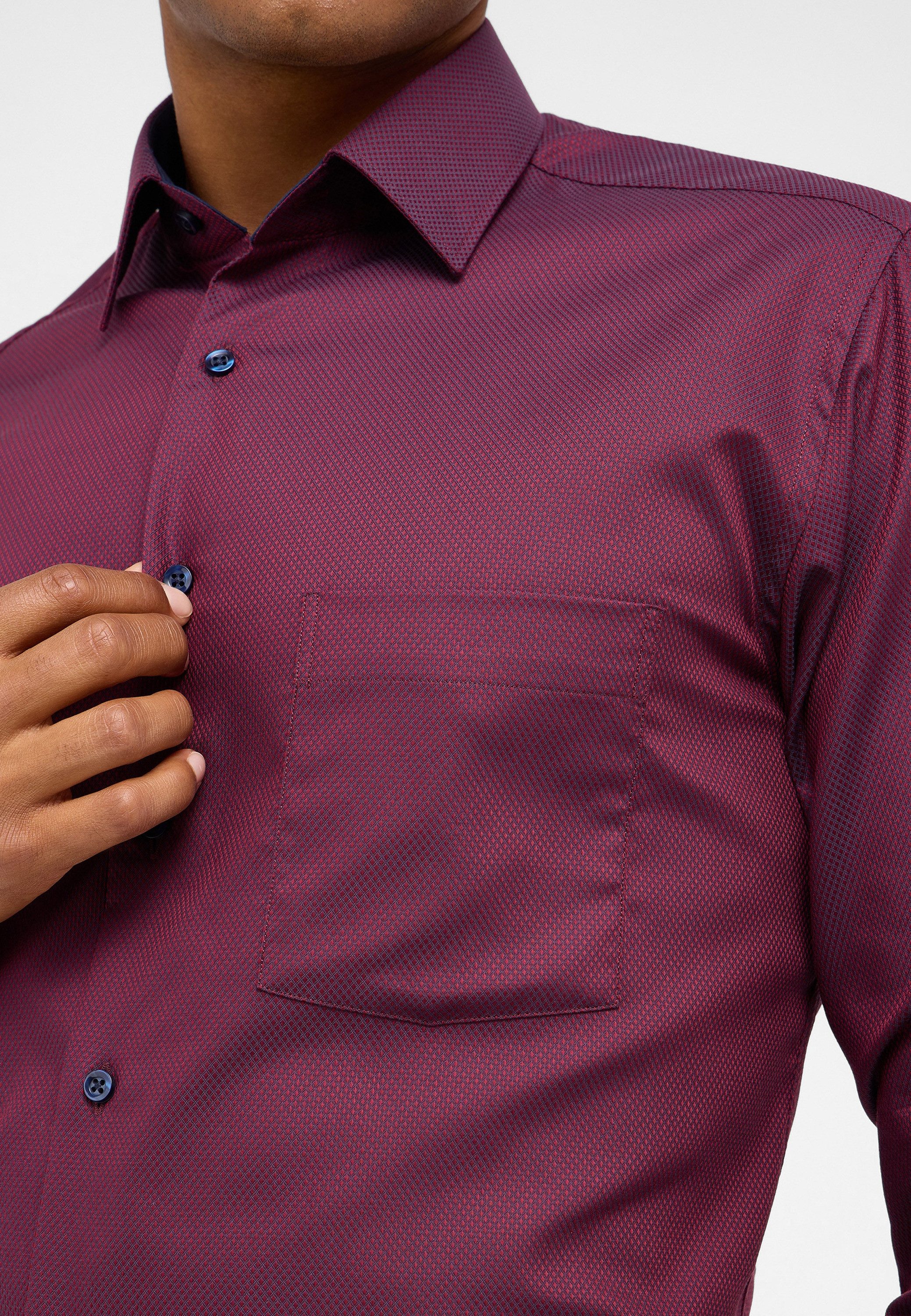 Eterna Overhemd met lange mouwen MODERN FIT NON IRON (strijkvrij)