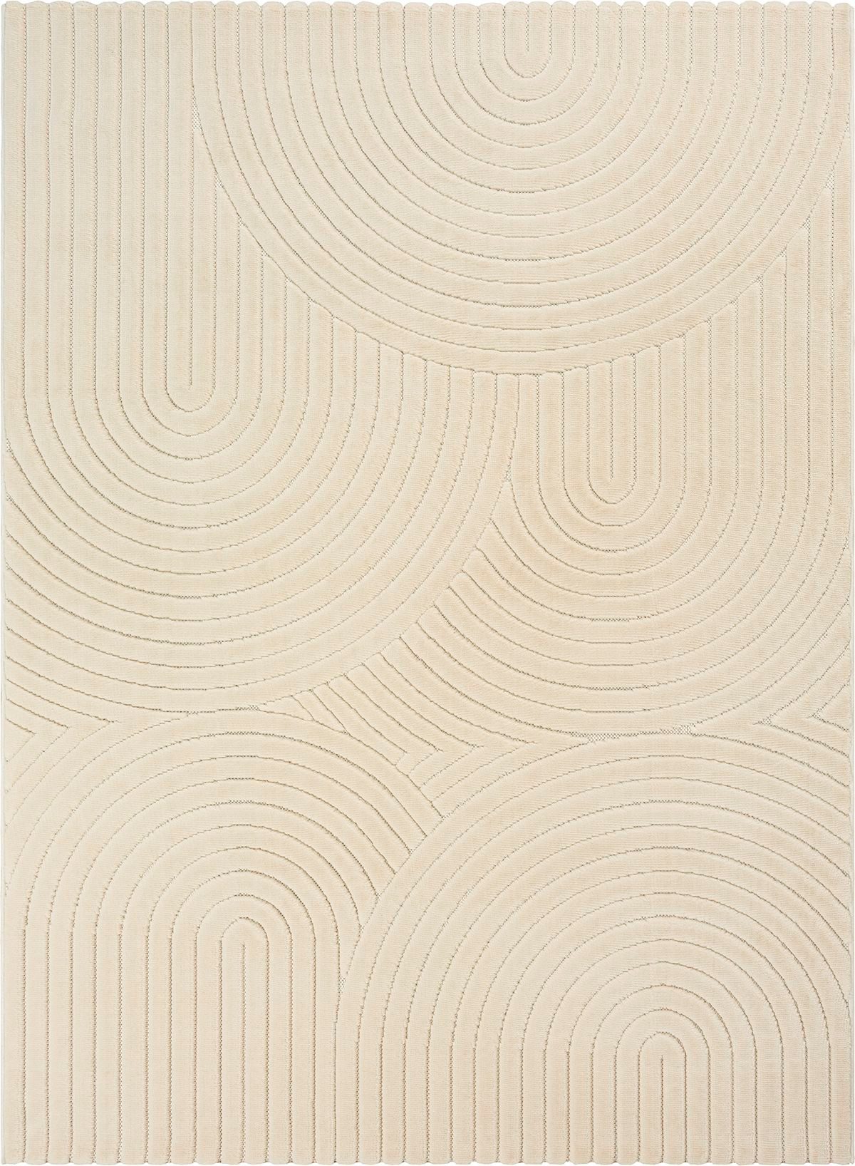 The carpet Vloerkleed Parma moderne woonkamer tapijt geschikt voor buiten, dichte pool