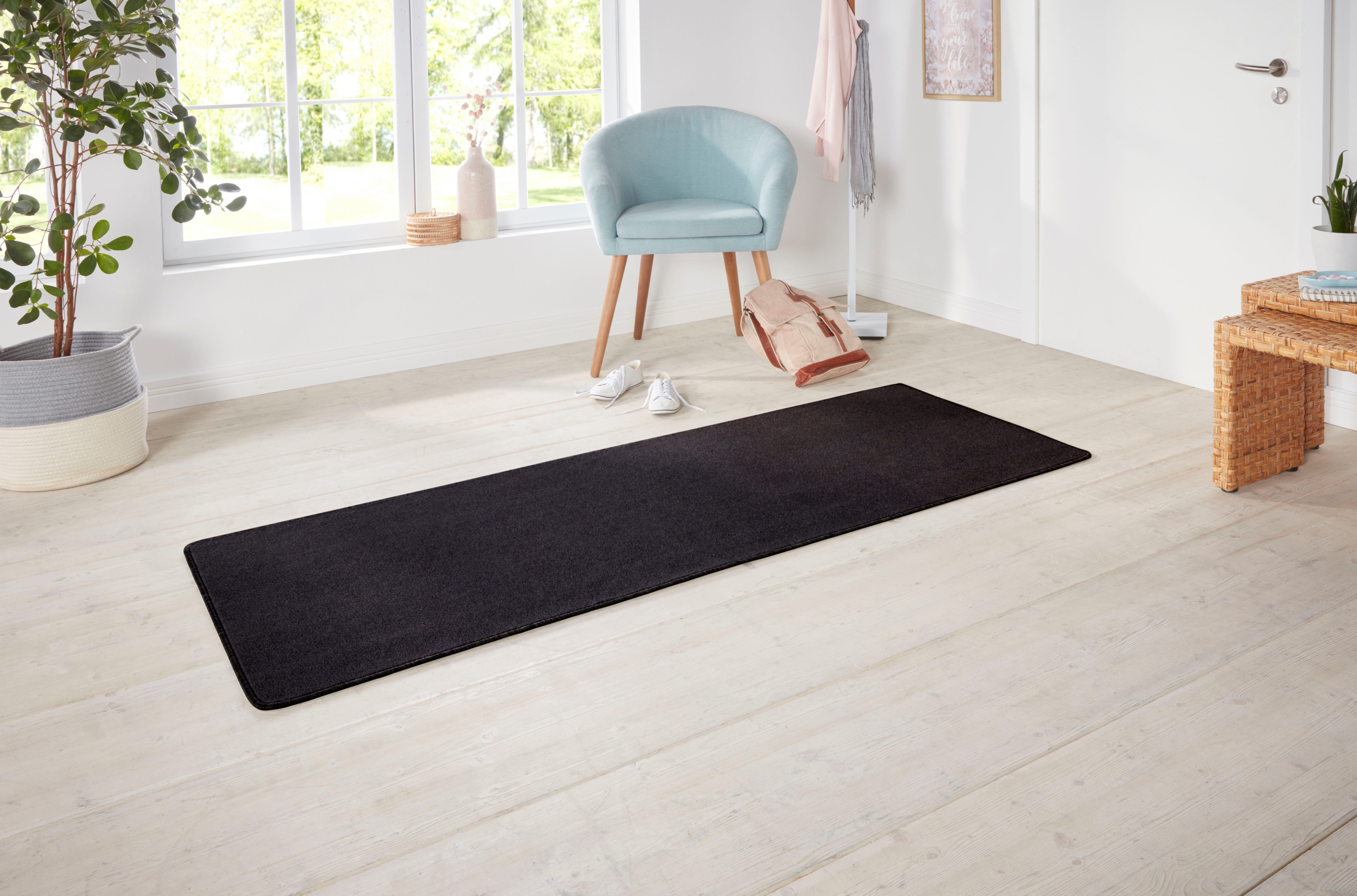 HANSE Home Vloerkleed Shashi Kortpolig, effen kleuren, loper, zacht, eetkamer, kinderkamer, gang
