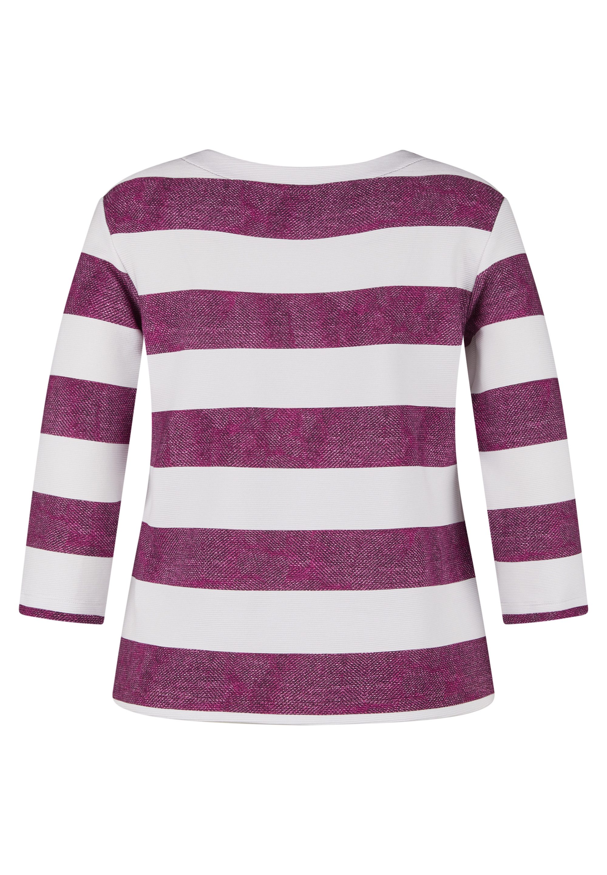 Rabe Shirt met 3/4 mouwen in streepdesign en met print