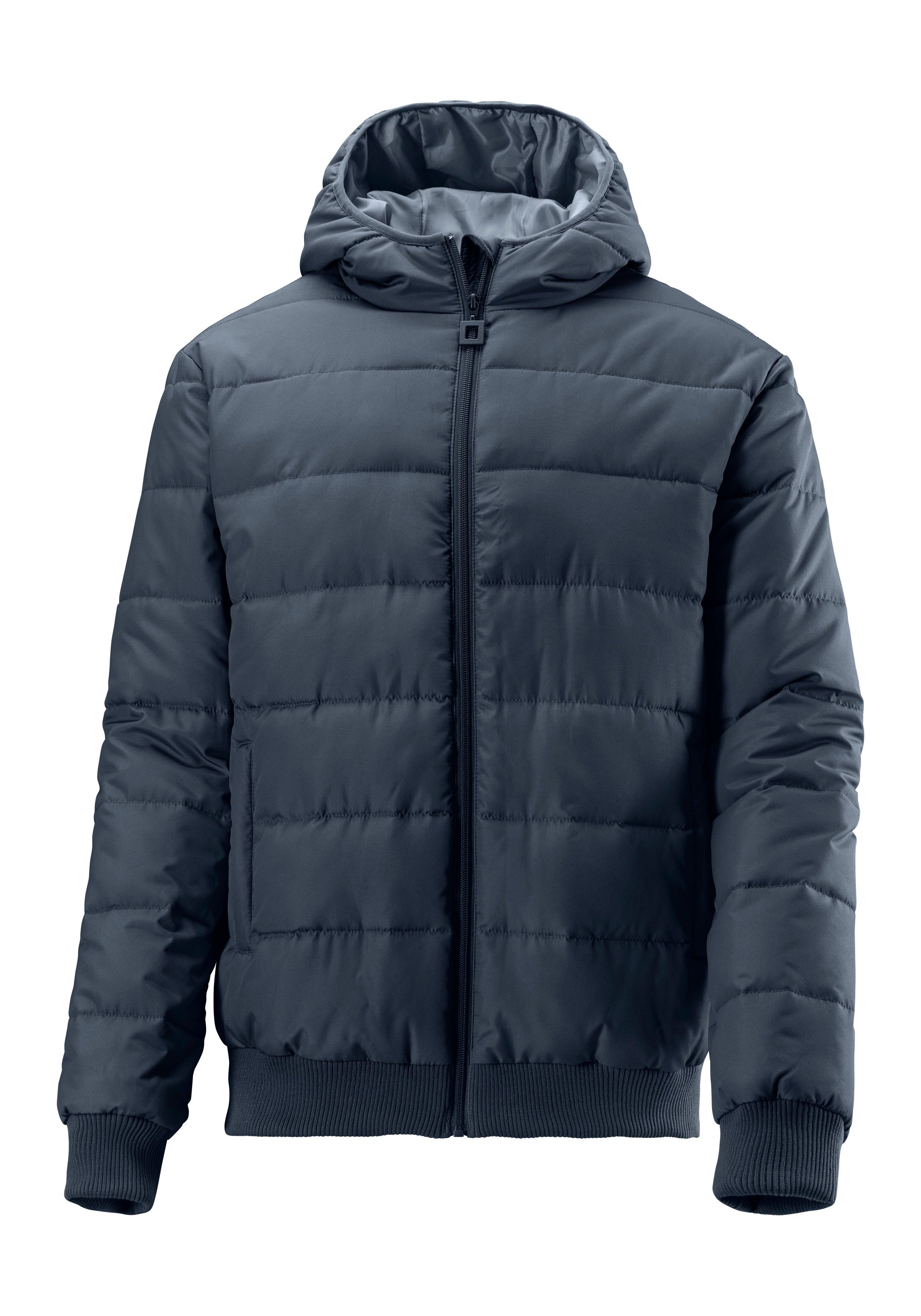 John Devin Gewatteerde jas Outdoorjacke met gebreide boorden
