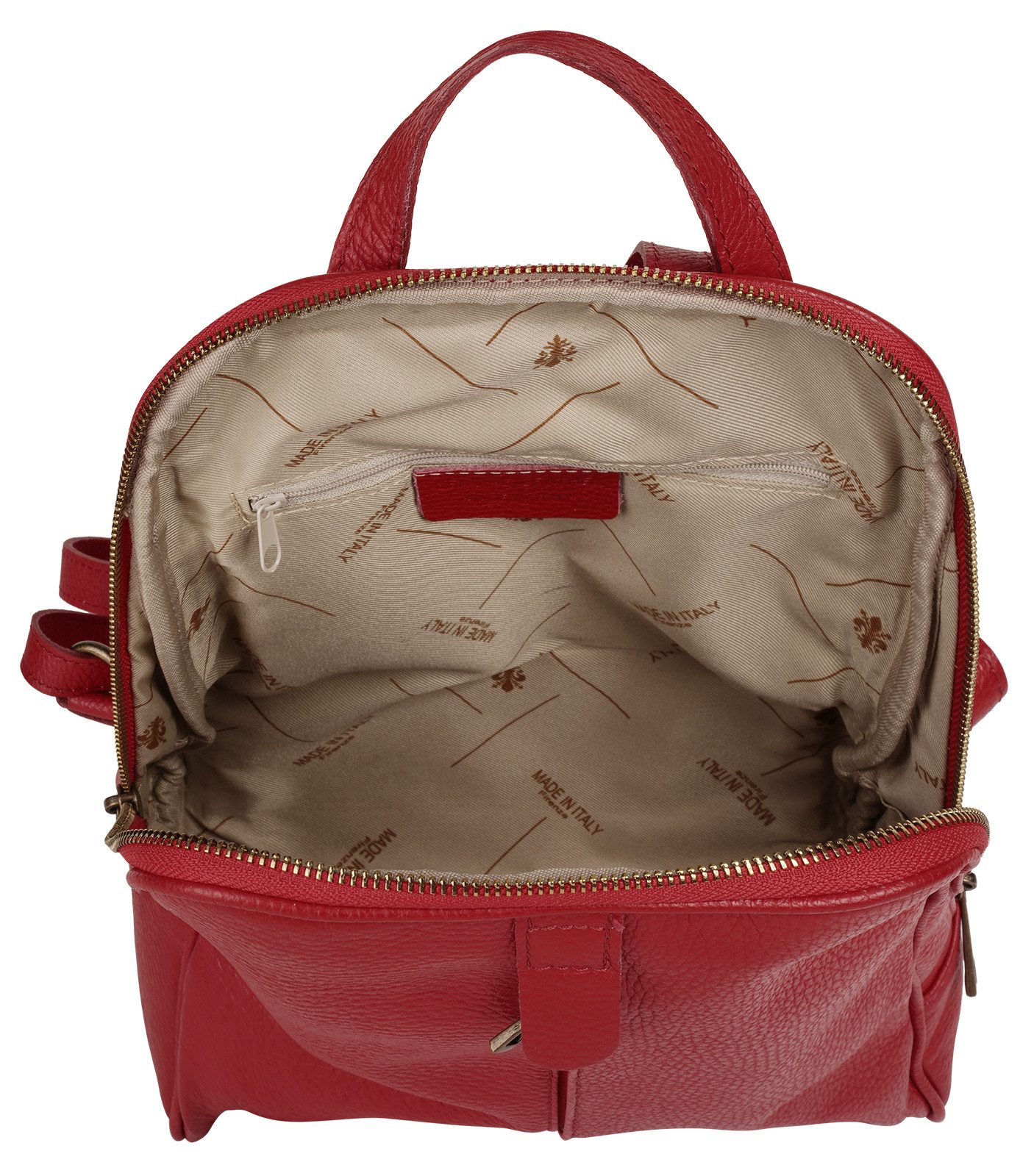 Samantha Look Rugzak echt leer, made in italy