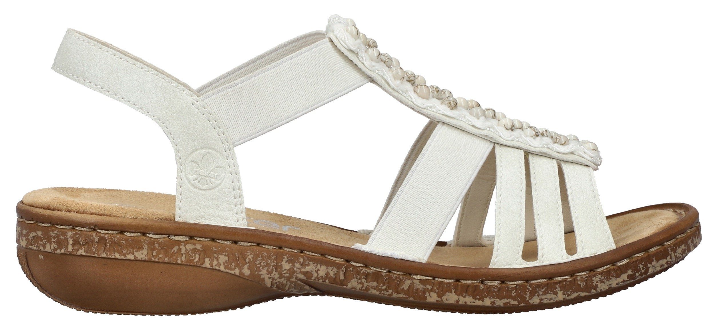 Rieker Sandalen , zomerschoen, sandaal, sleehak, met elastiek