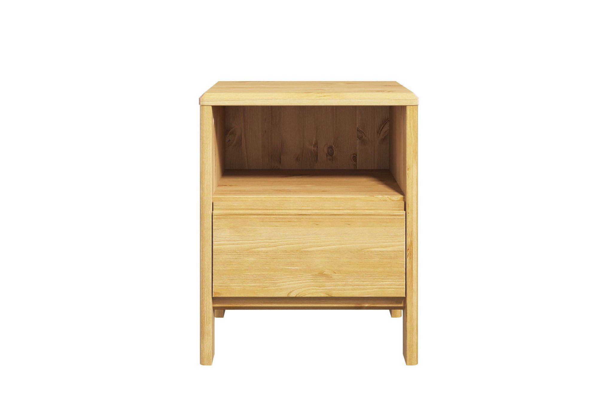 Home affaire Nachtkastje Luven van massief grenen, met 1 lade, breedte 44 cm