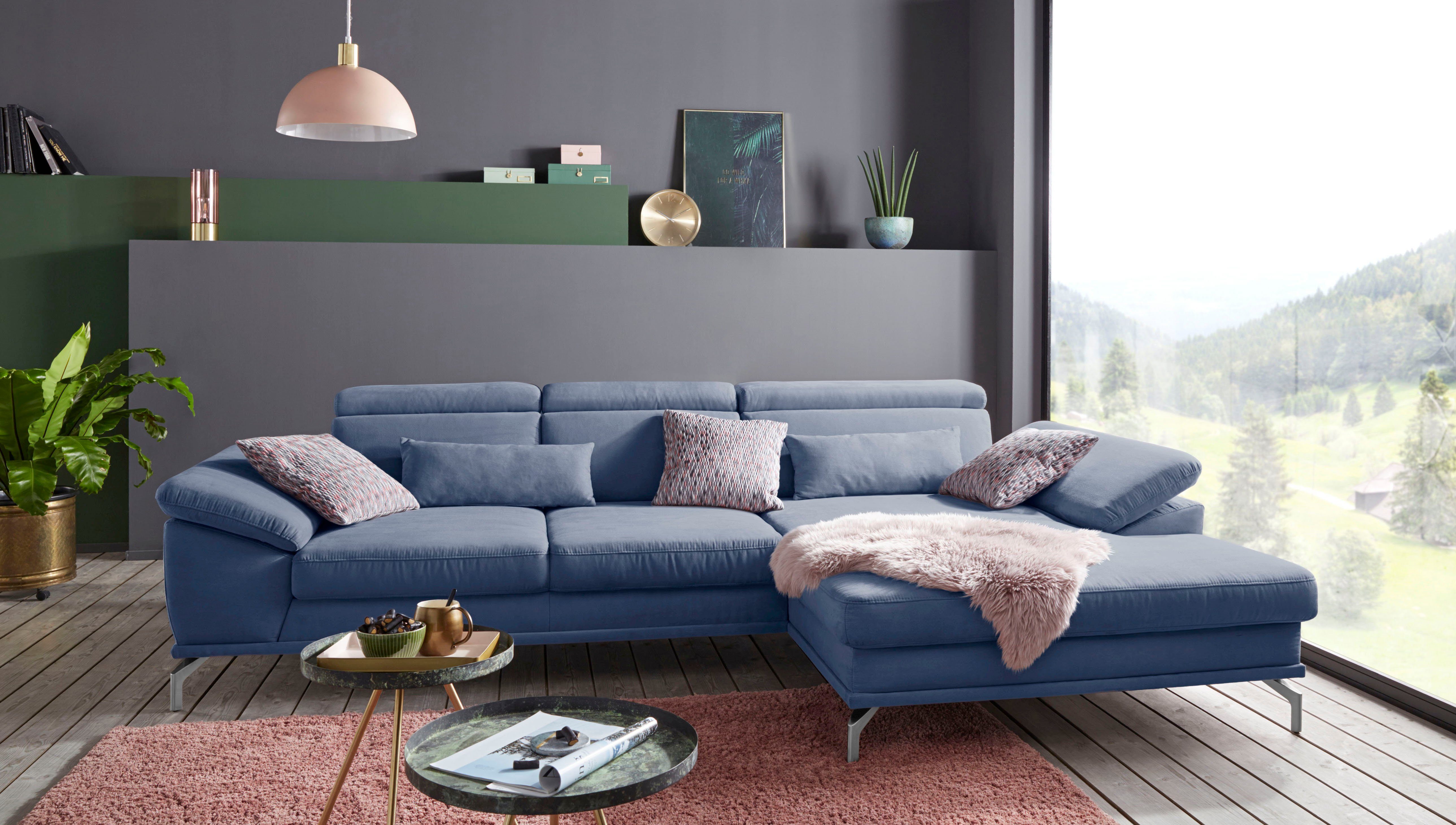 sit&more Hoekbank Scorpio L-vorm inclusief zitdiepteverstelling, naar keuze met verstelbaar hoofdeind