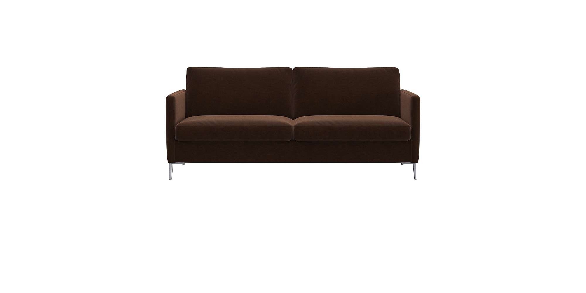 FLEXLUX 2,5-zitsbank Fiore, super zitcomfort door koudschuim in de zitting bruin, 2-zitsbanken