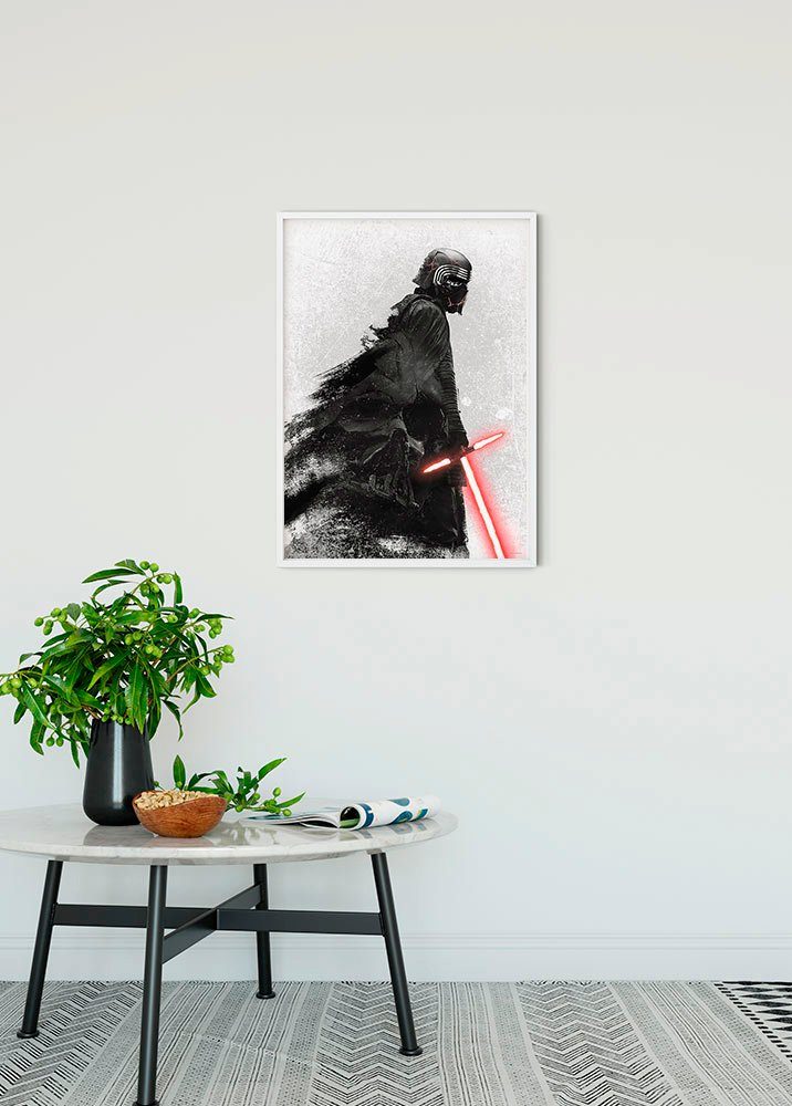 Komar Wanddecoratie Star Wars EP9 Kylo Vader Shadow Wanddecoratie voor de kinderkamer - zonder lijst (1 stuk)