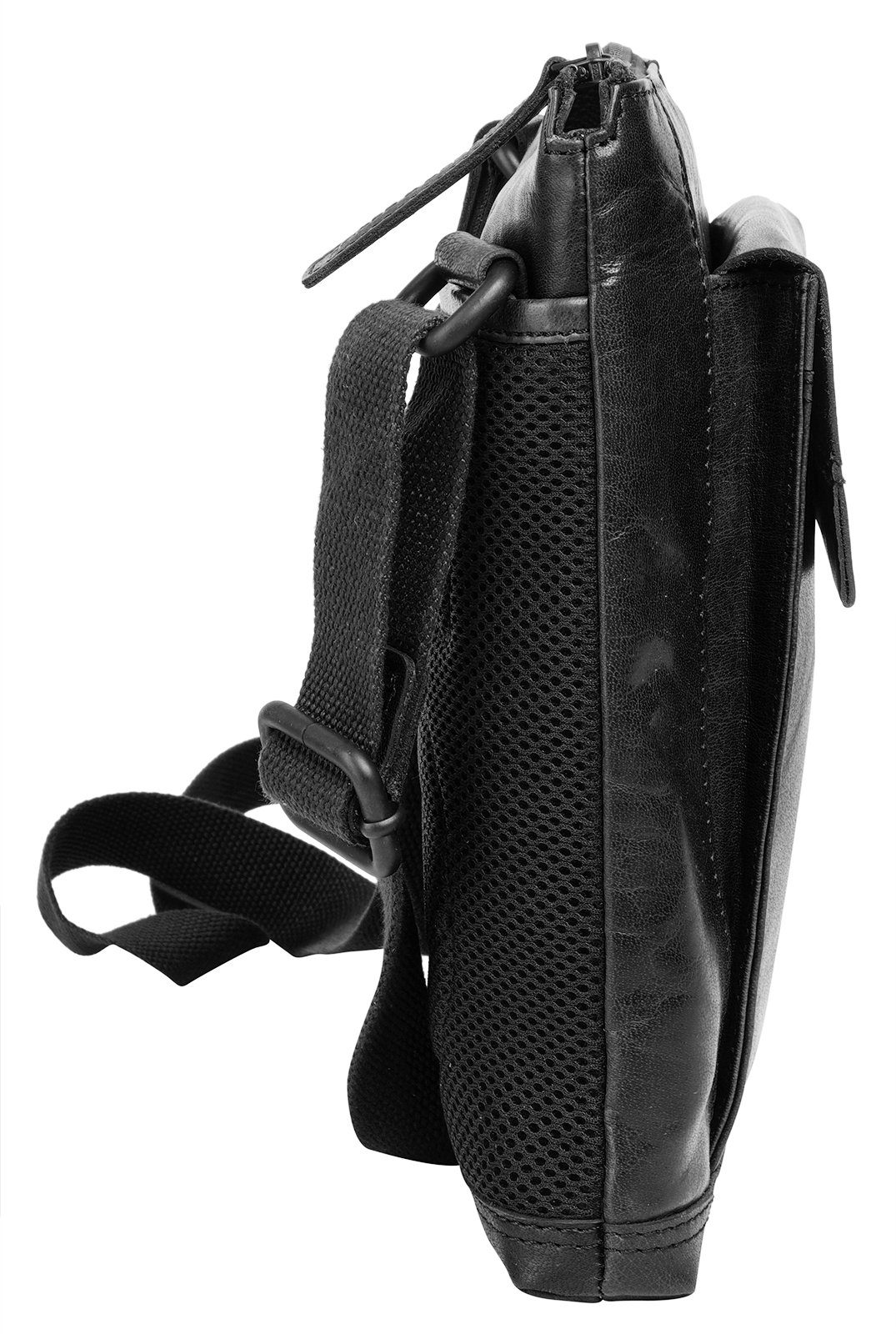 Spikes & Sparrow Schoudertas echt leder