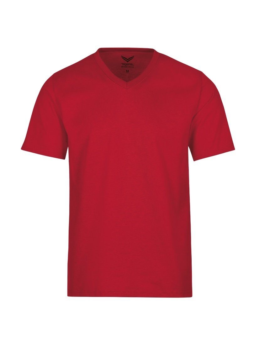 Trigema T-shirt TRIGEMA shirt met V-hals DELUXE (1-delig)