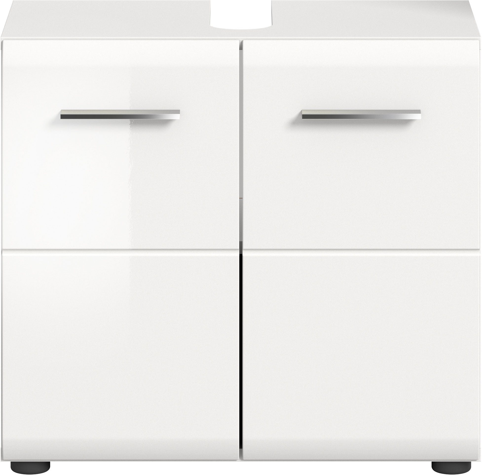 INOSIGN Wastafelonderkast FLORENZ, TOPSELLER!, Breedte 60 cm, 1 legplank, 2 vakken met siphonopening, badkamermeubels, badkast, kast, commode, badkamer