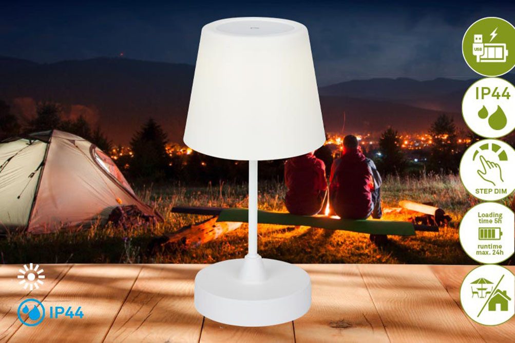Briloner Leuchten Led-tafellamp voor buiten Campi tuinlampen
