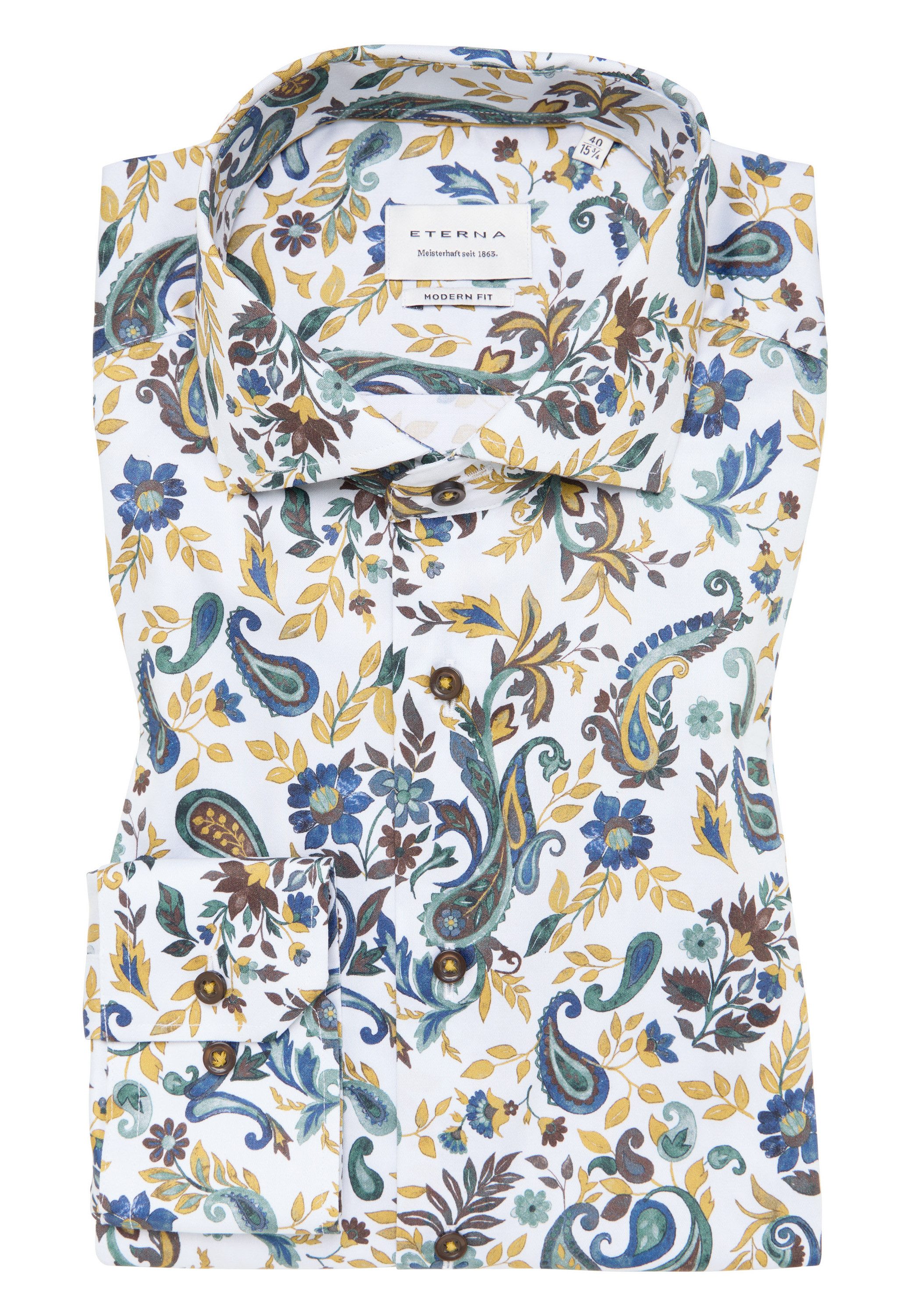 Eterna Overhemd met lange mouwen MODERN FIT NON IRON (strijkvrij)