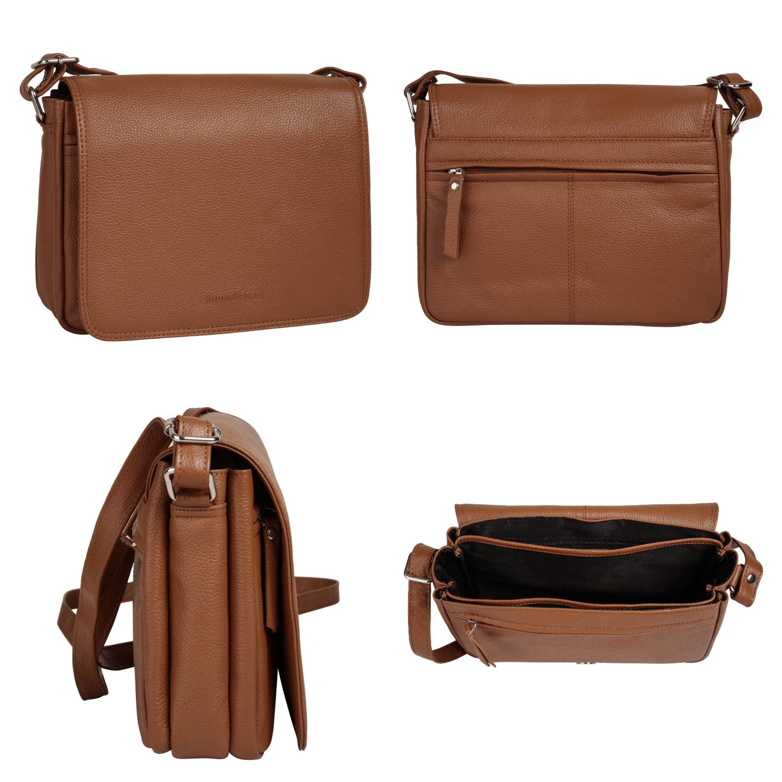 Bruno Banani Schoudertas echt leder