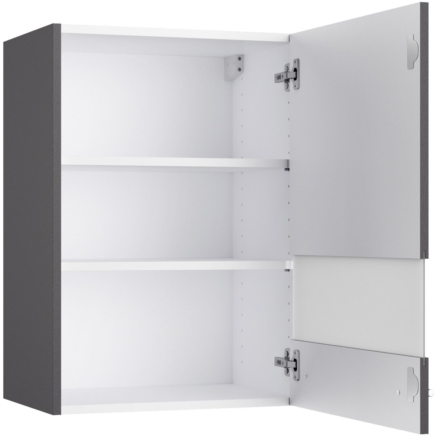 OPTIFIT Hangkast Bern2 Breedte 50 cm, 1 deur, 2 legplanken, front met melkglas-inzet