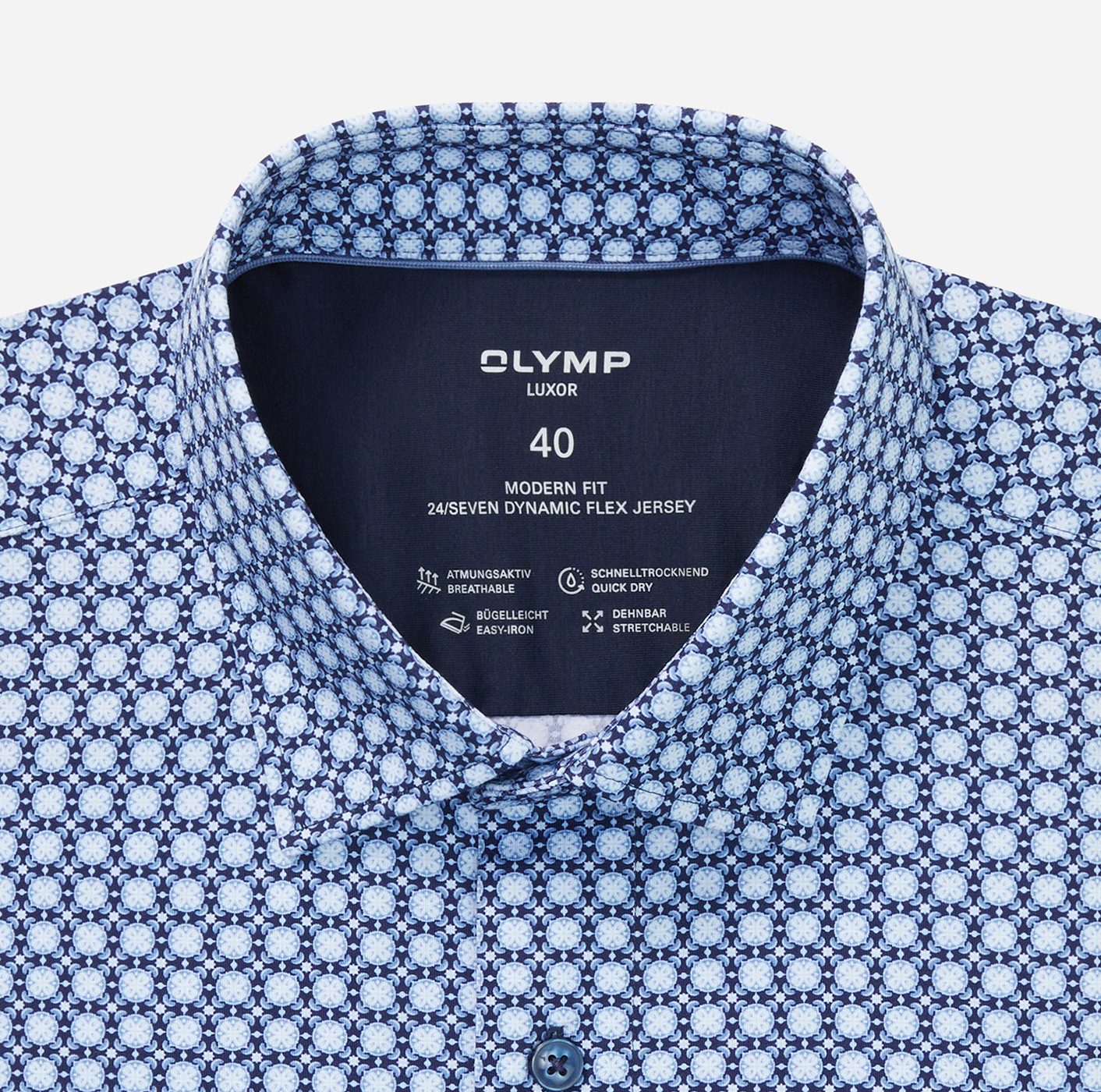 OLYMP Overhemd met lange mouwen 24/7 - Luxor modern fit